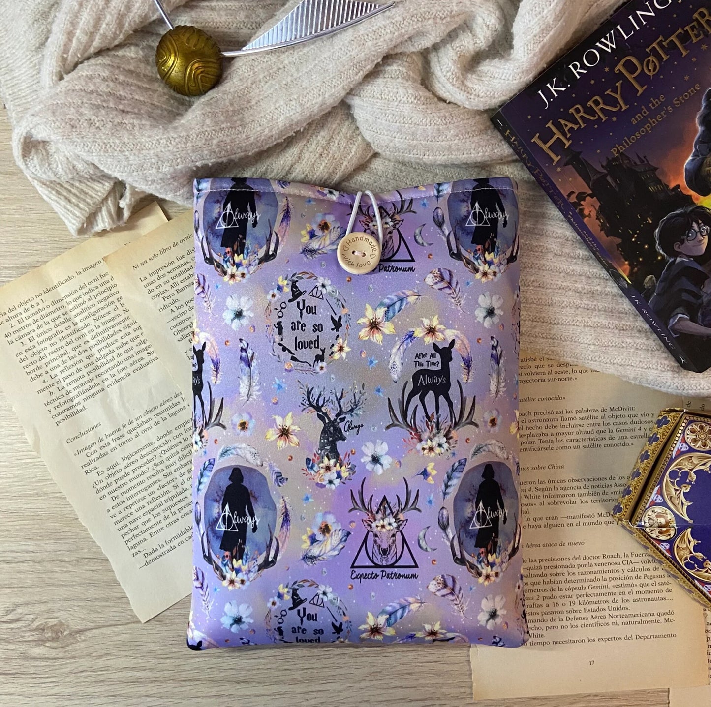 Funda literaria Patronus