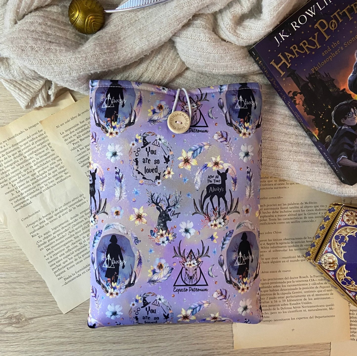 Funda literaria Patronus
