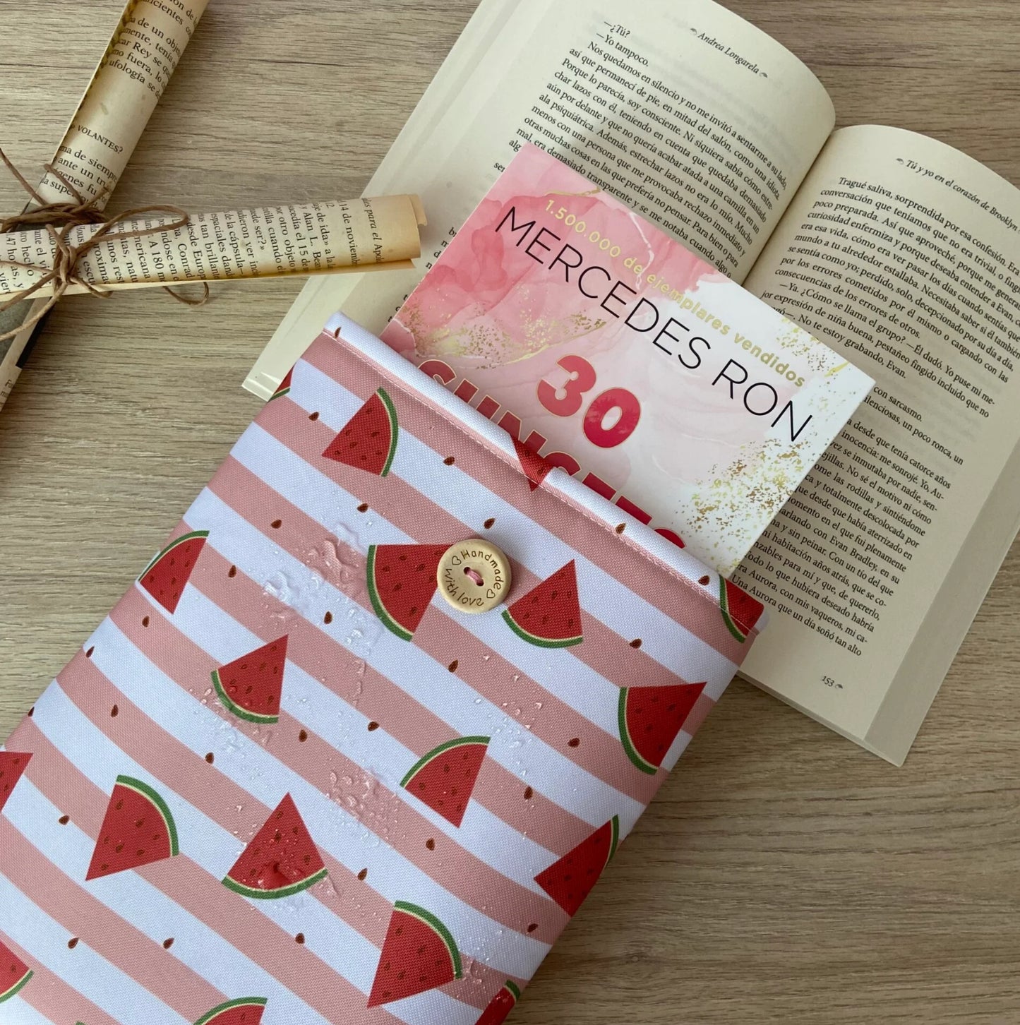 Funda literaria sandías impermeable