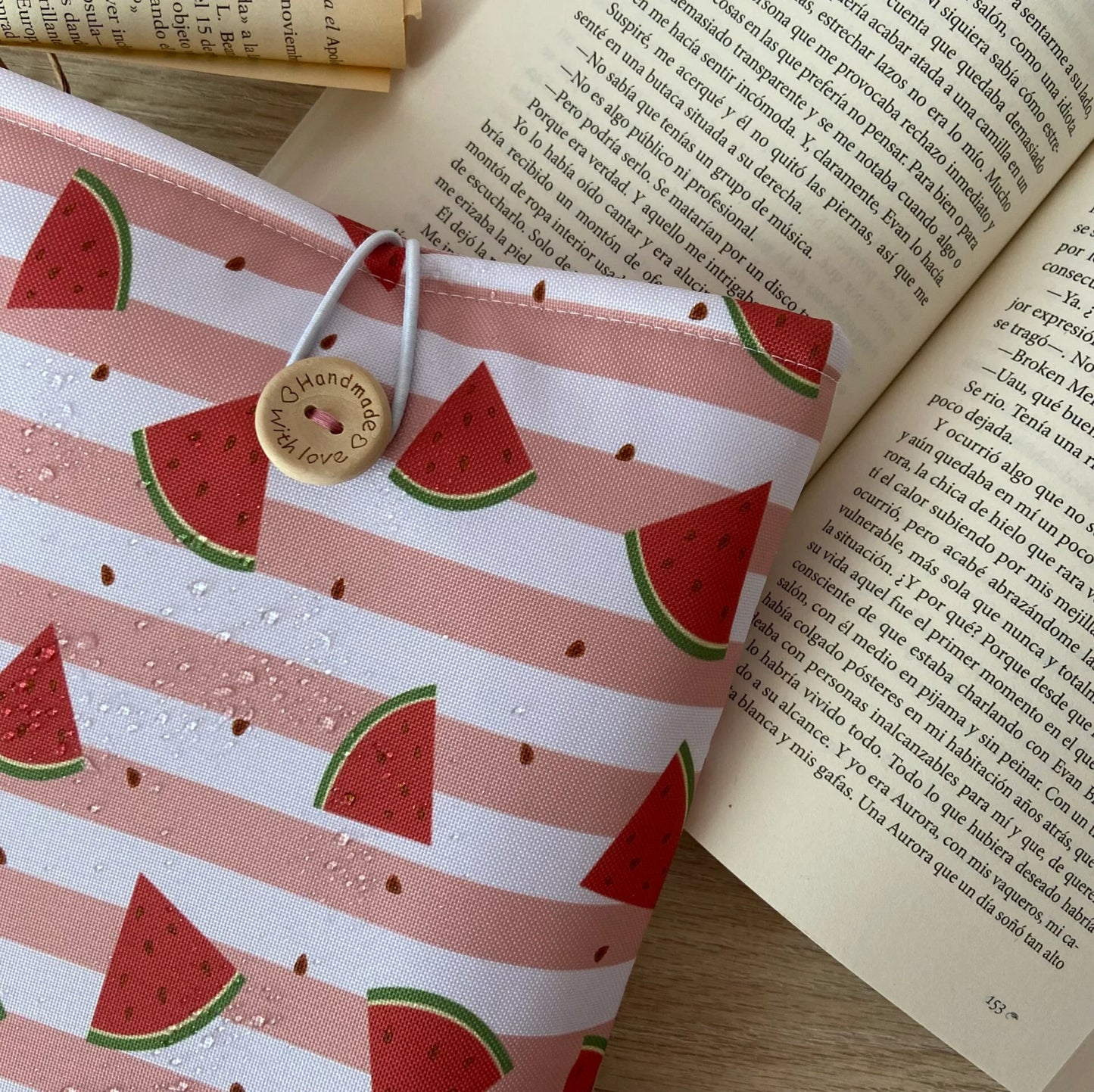 Funda literaria sandías impermeable