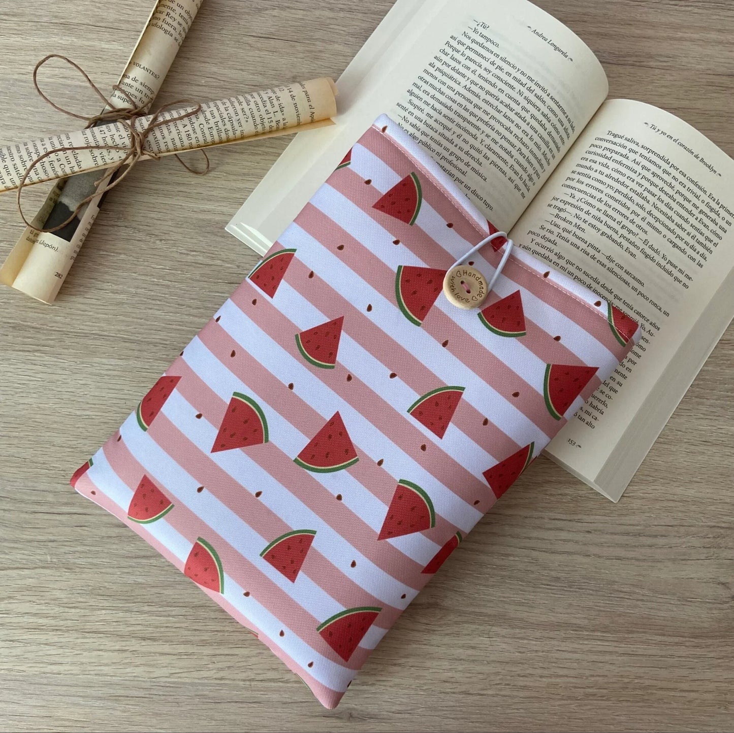 Funda literaria sandías impermeable