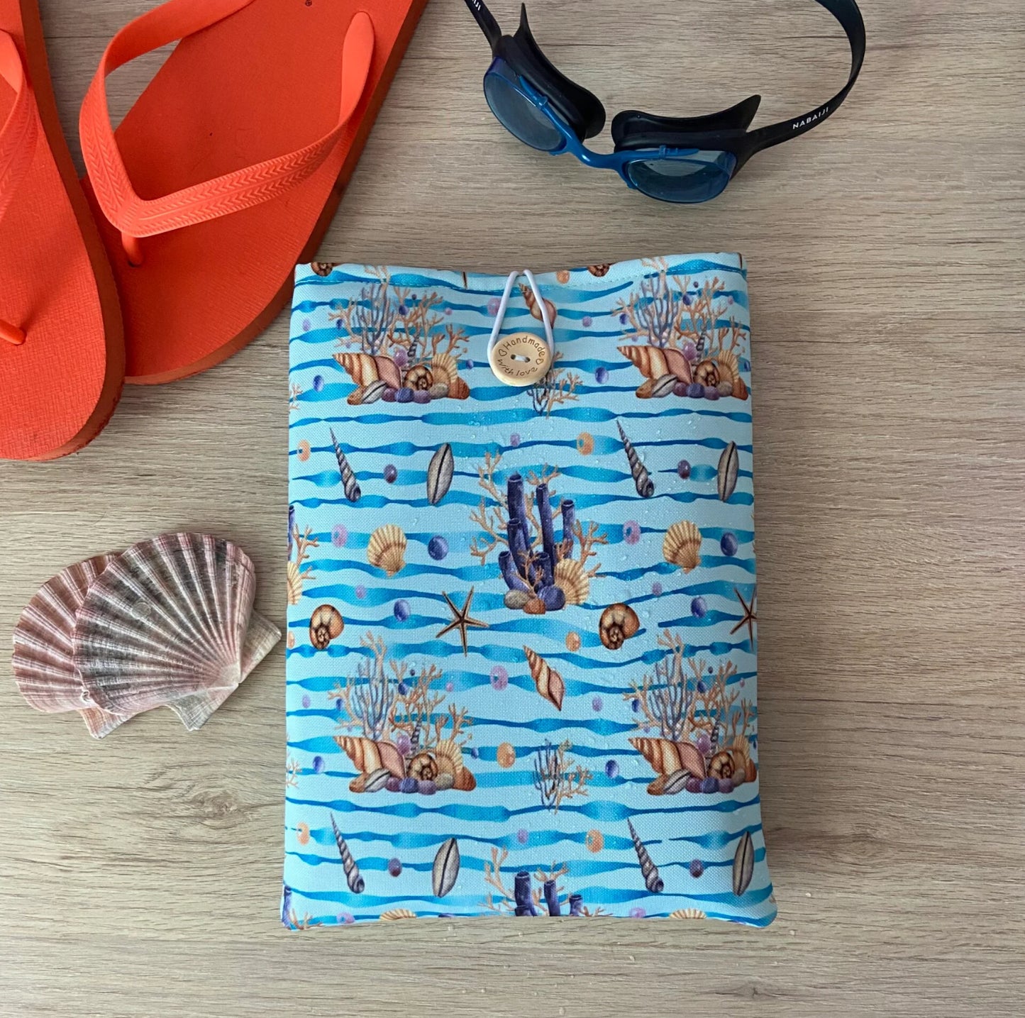 Funda literaria los corales impermeable