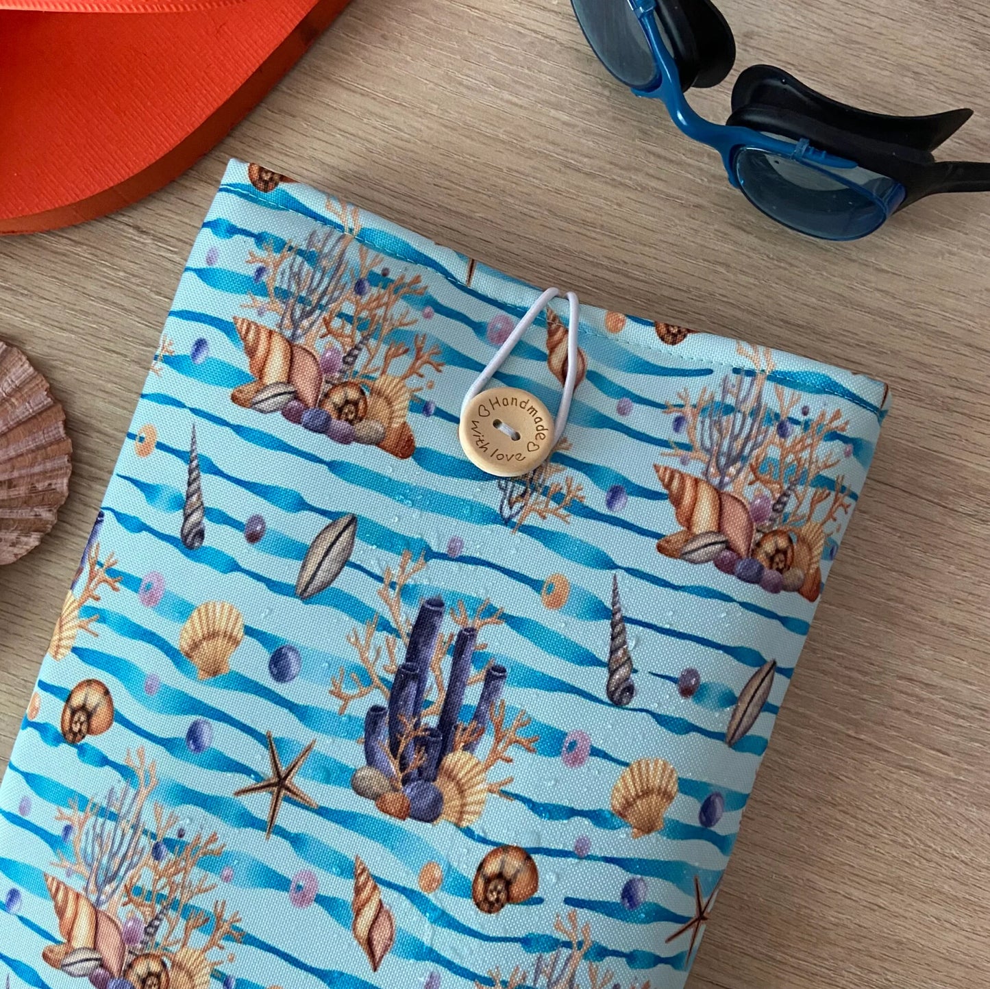 Funda literaria los corales impermeable