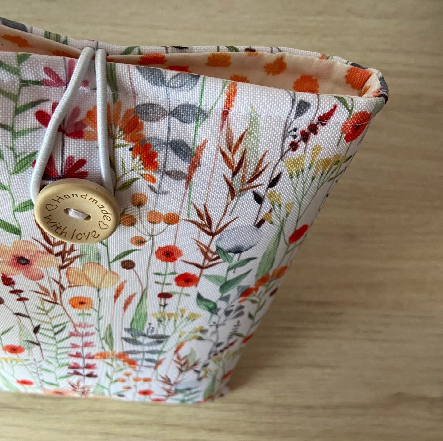 Funda literaria ramas de flores impermeable
