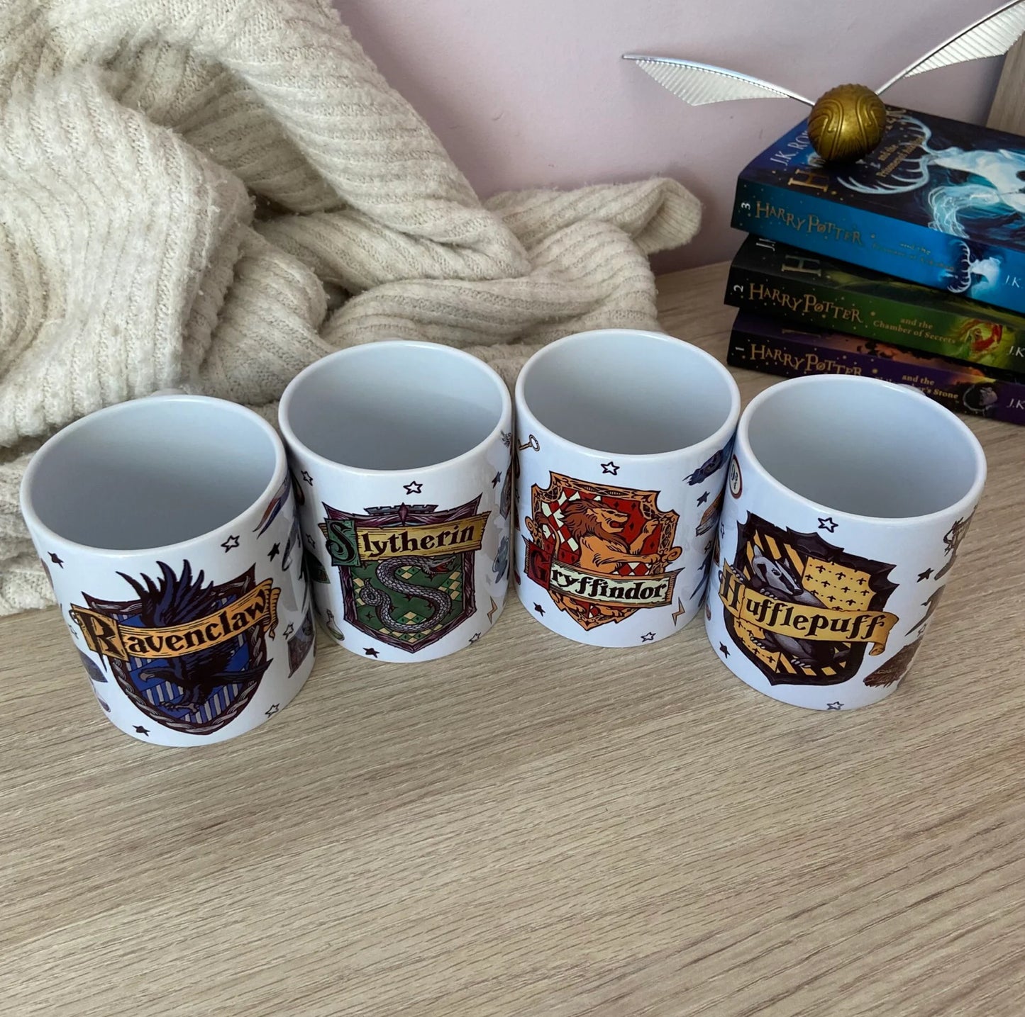 Pack 4 tazas casas Hogwarts