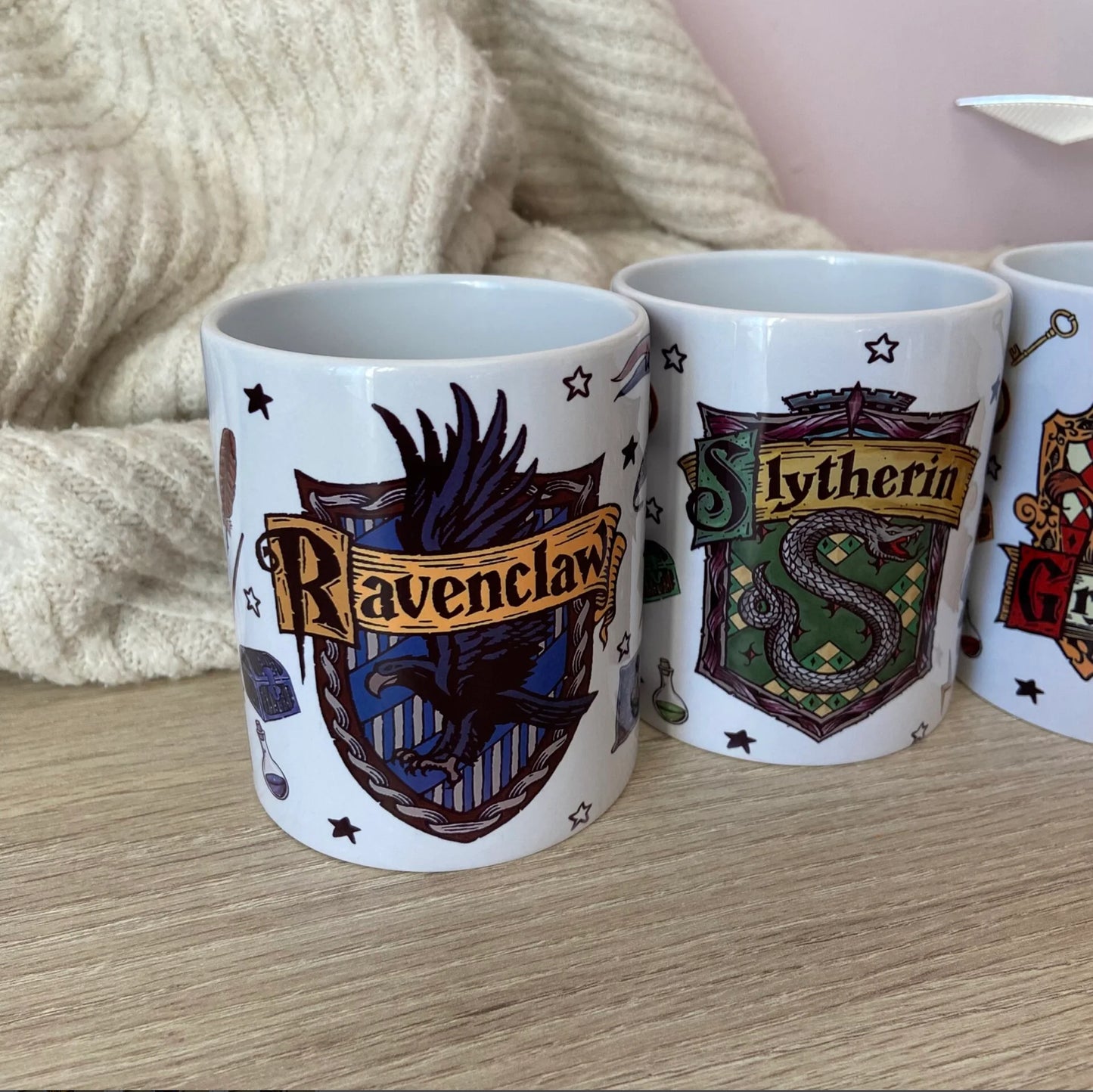 Pack 4 tazas casas Hogwarts