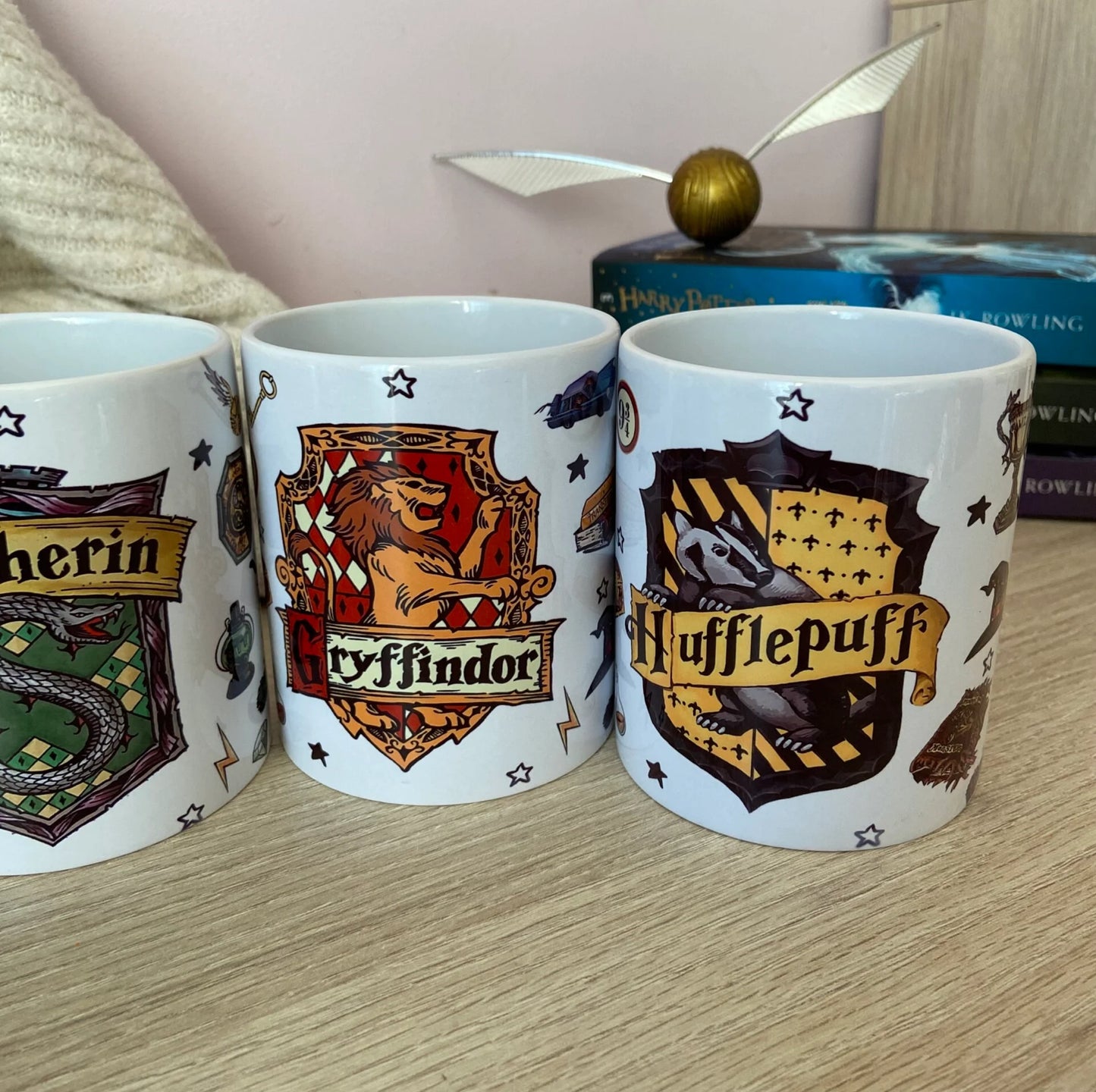 Pack 4 tazas casas Hogwarts