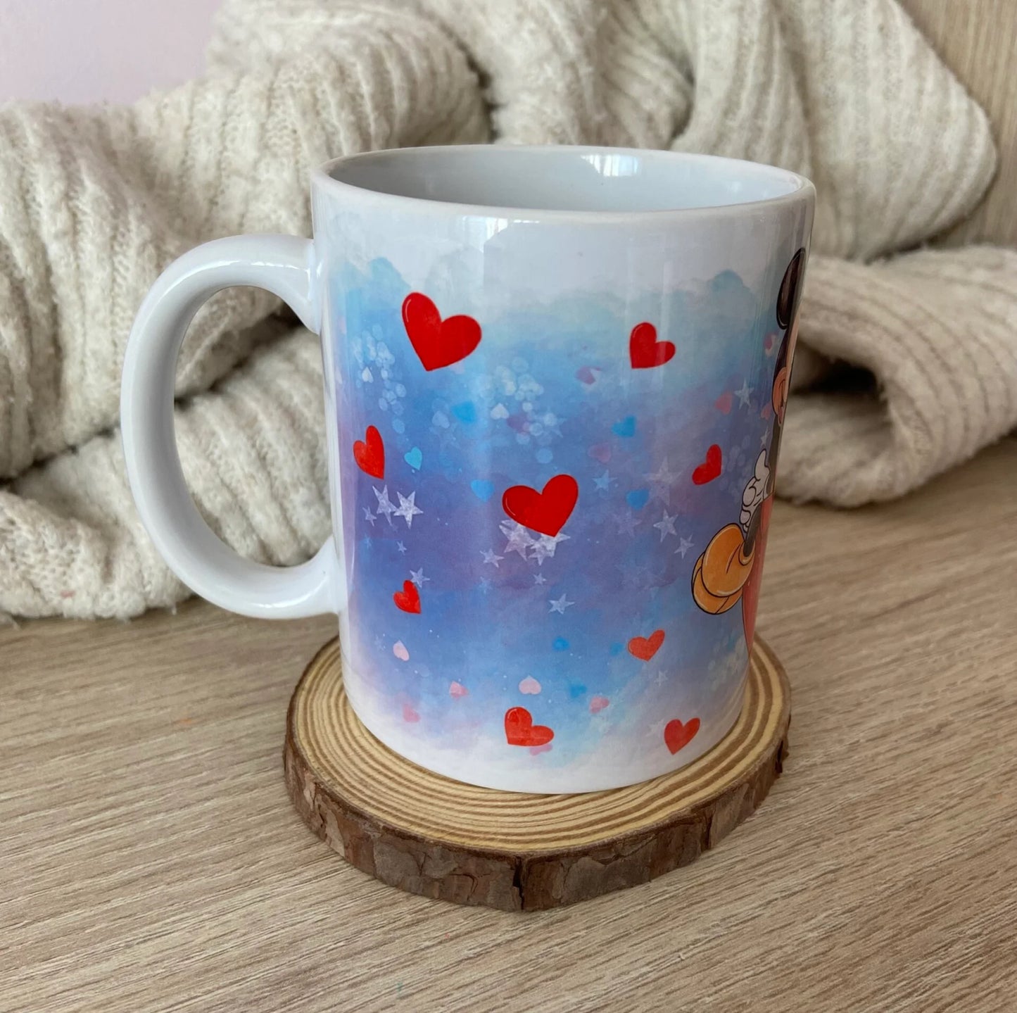 Taza Minnie y Mickey enamorados