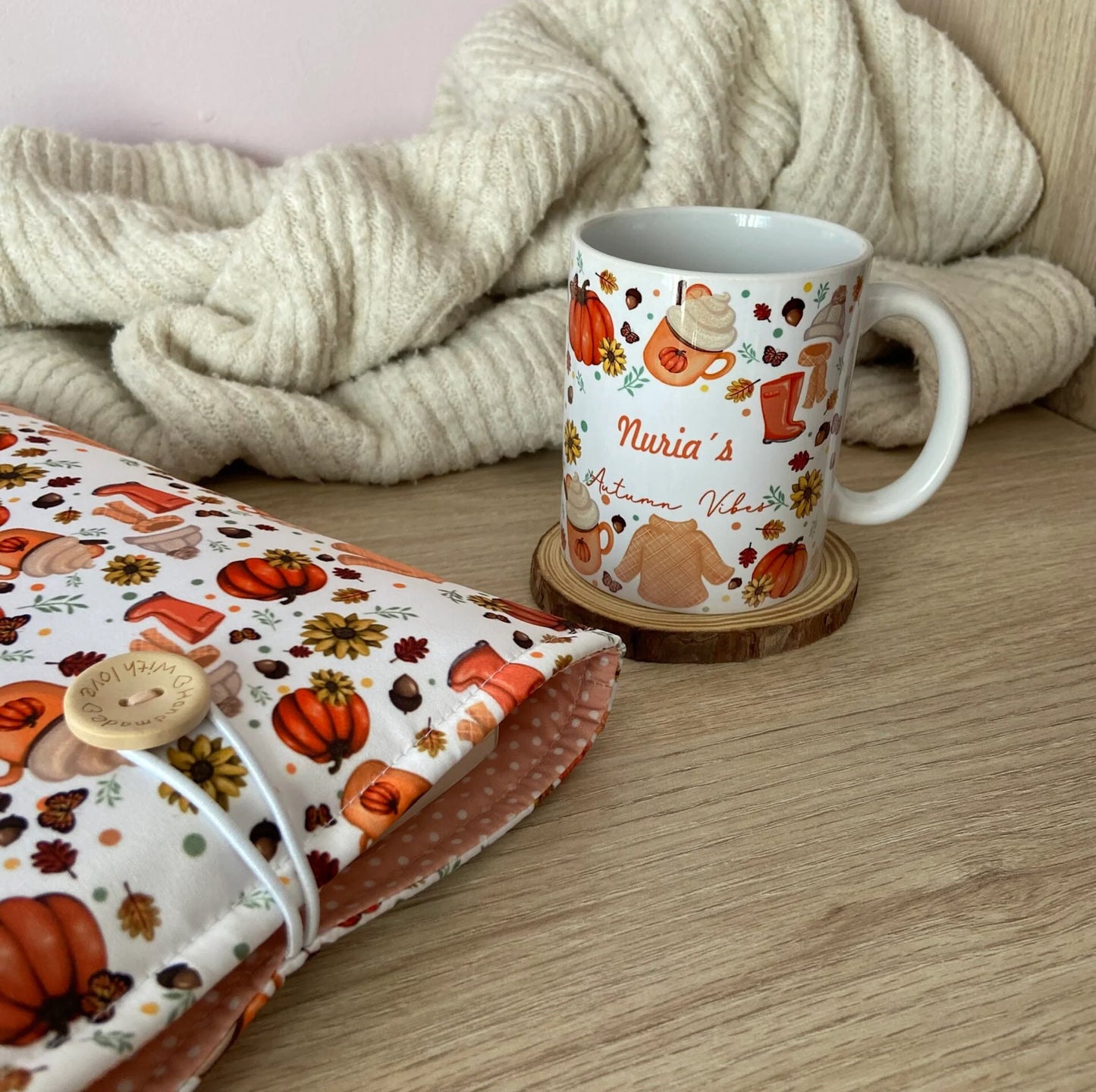 Taza Autumn vibes personalizada con nombre