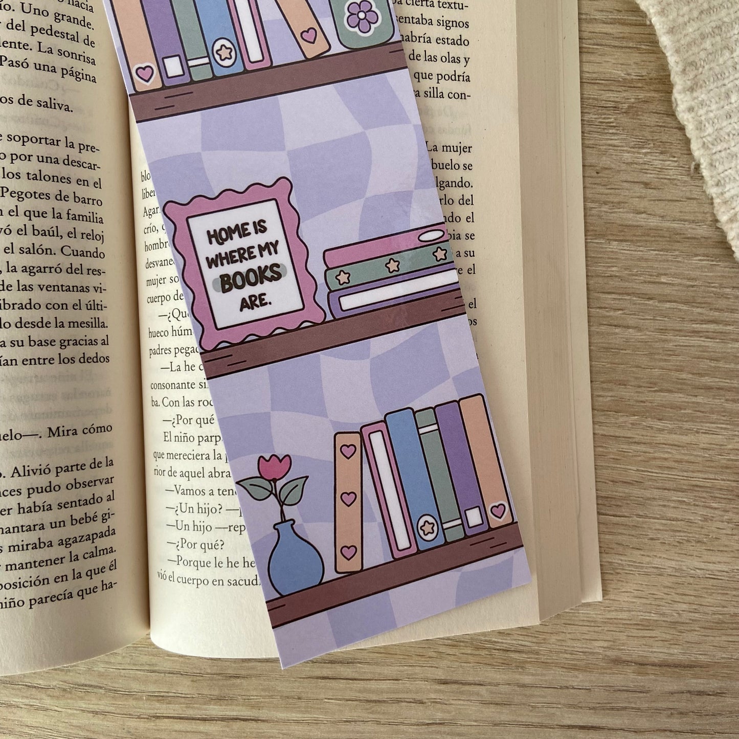 Marcapáginas home is where my books are