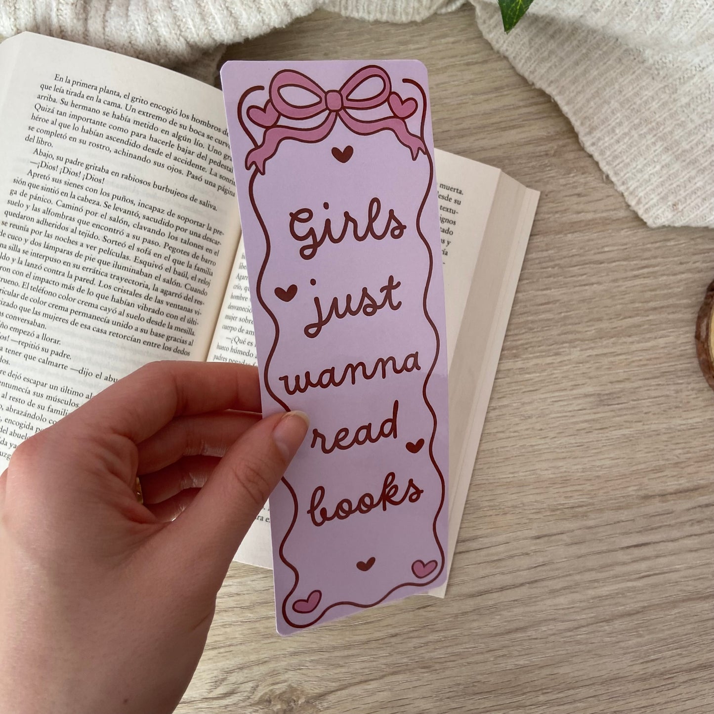 Marcapáginas Girls just wanna read books