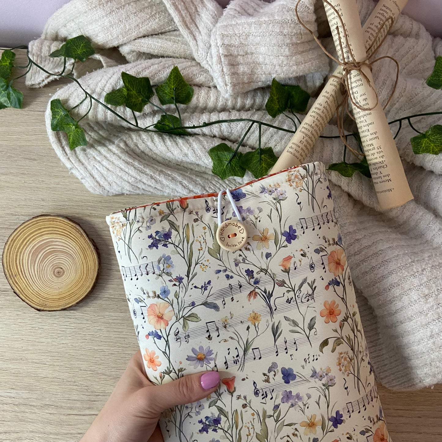 Funda literaria las flores musicales