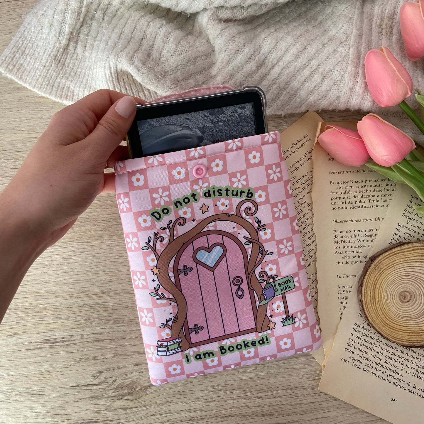 Funda kindle/kobo libra colour Do not disturb, I am booked