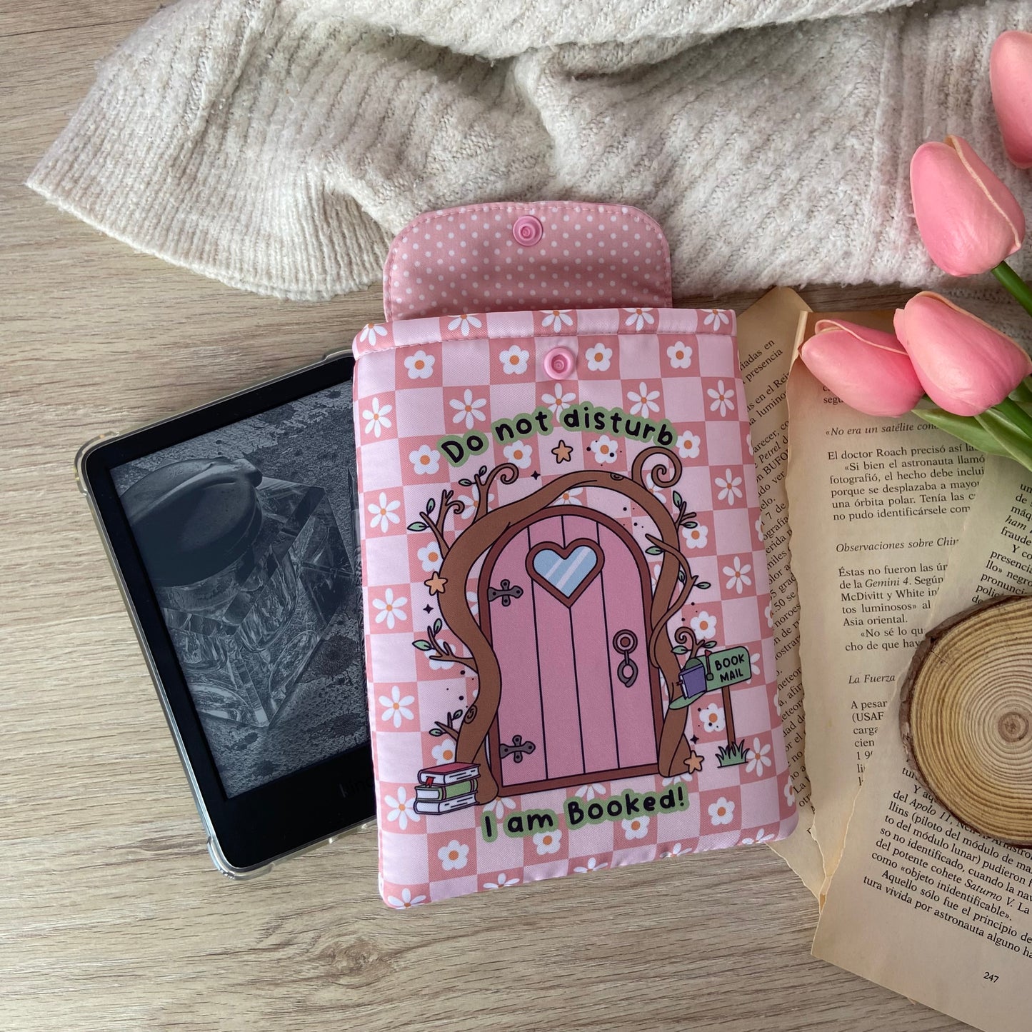 Funda kindle/kobo libra colour Do not disturb, I am booked