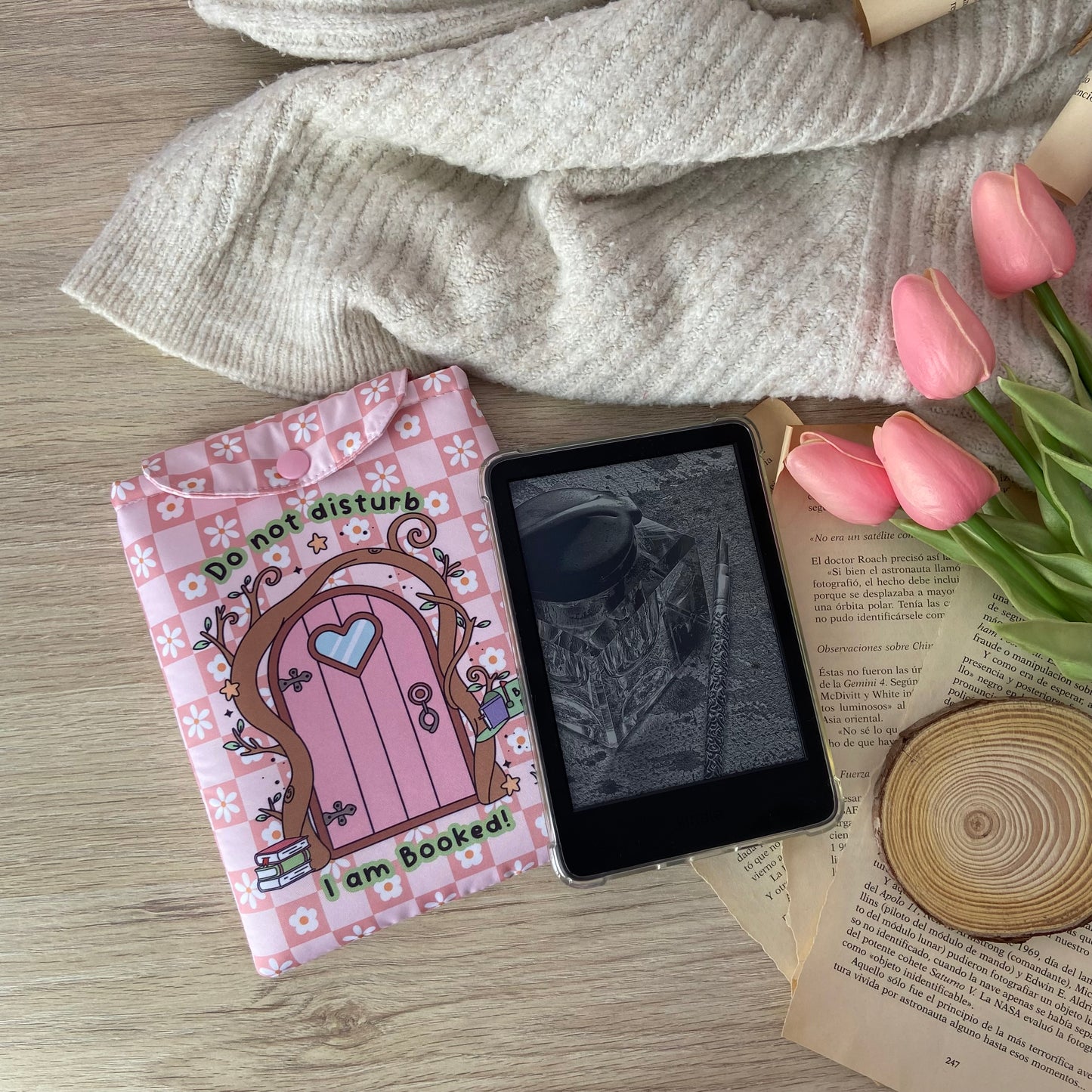 Funda kindle/kobo libra colour Do not disturb, I am booked
