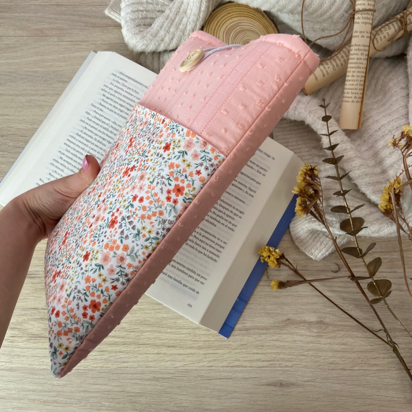 Funda literaria Magnolia con bolsillo