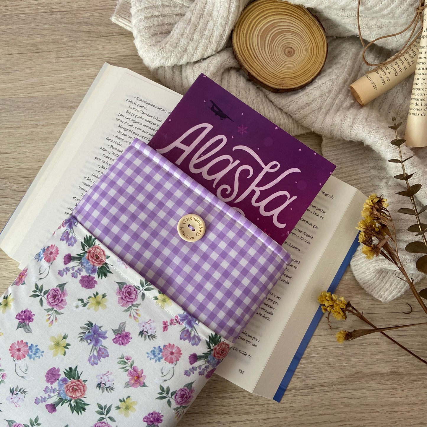 Funda literaria Bali con bolsillo