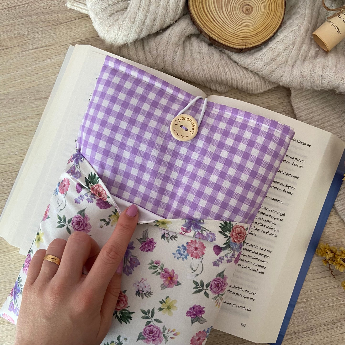 Funda literaria Bali con bolsillo