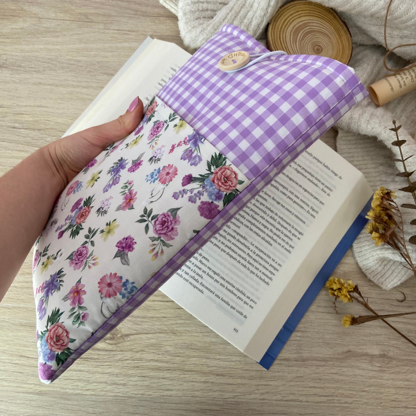 Funda literaria Bali con bolsillo