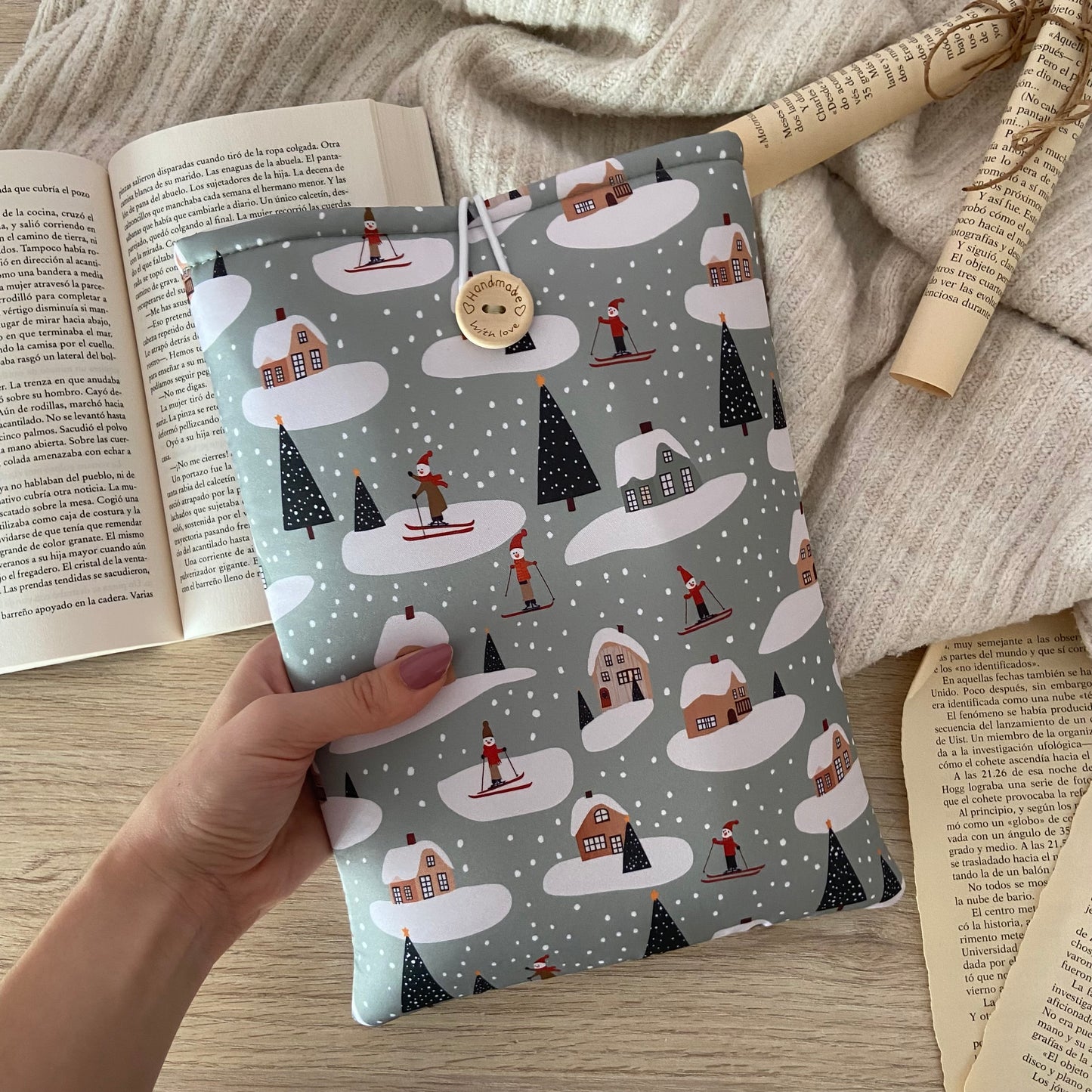 Funda literaria días de invierno