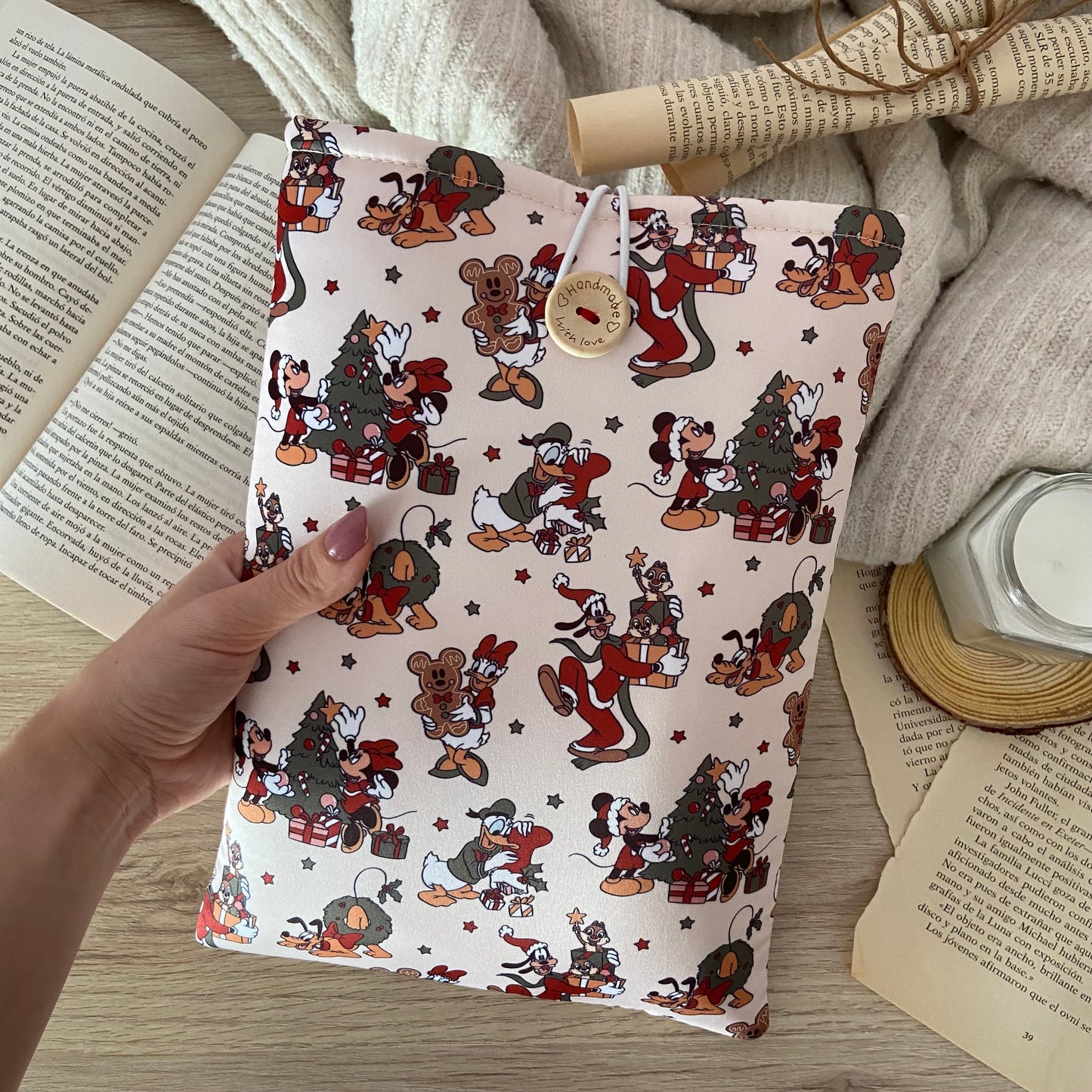 Funda literaria Navidades en Disney