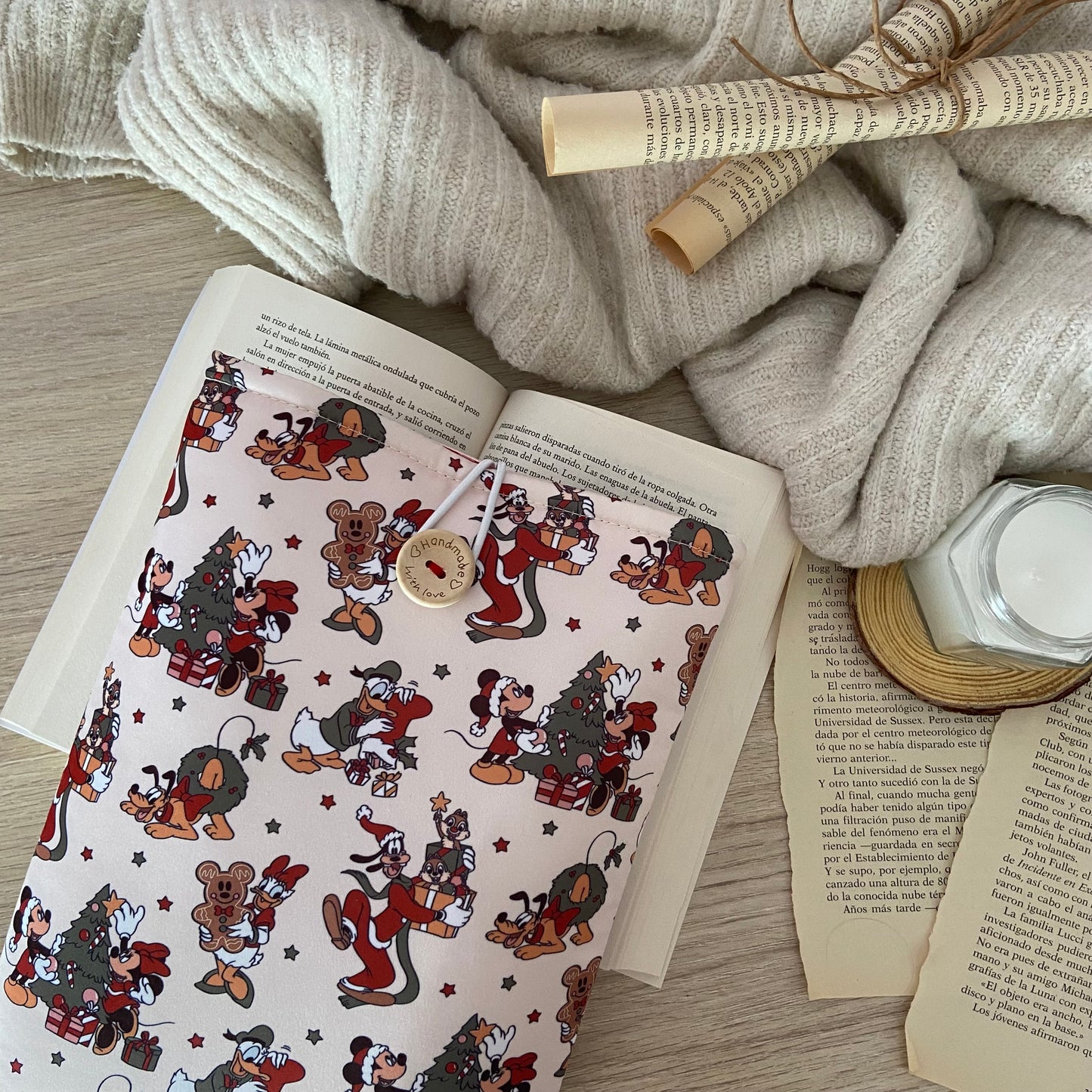 Funda literaria Navidades en Disney
