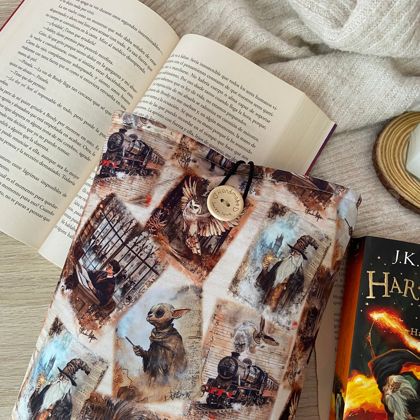Funda literaria collage Hogwarts
