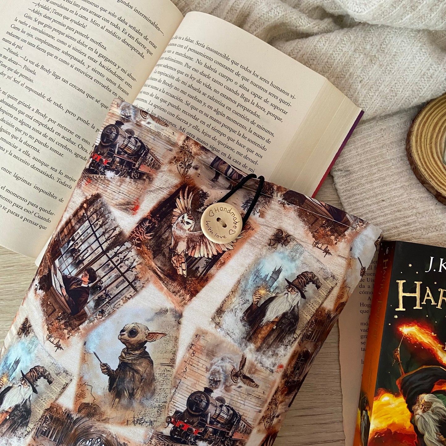 Funda literaria collage Hogwarts