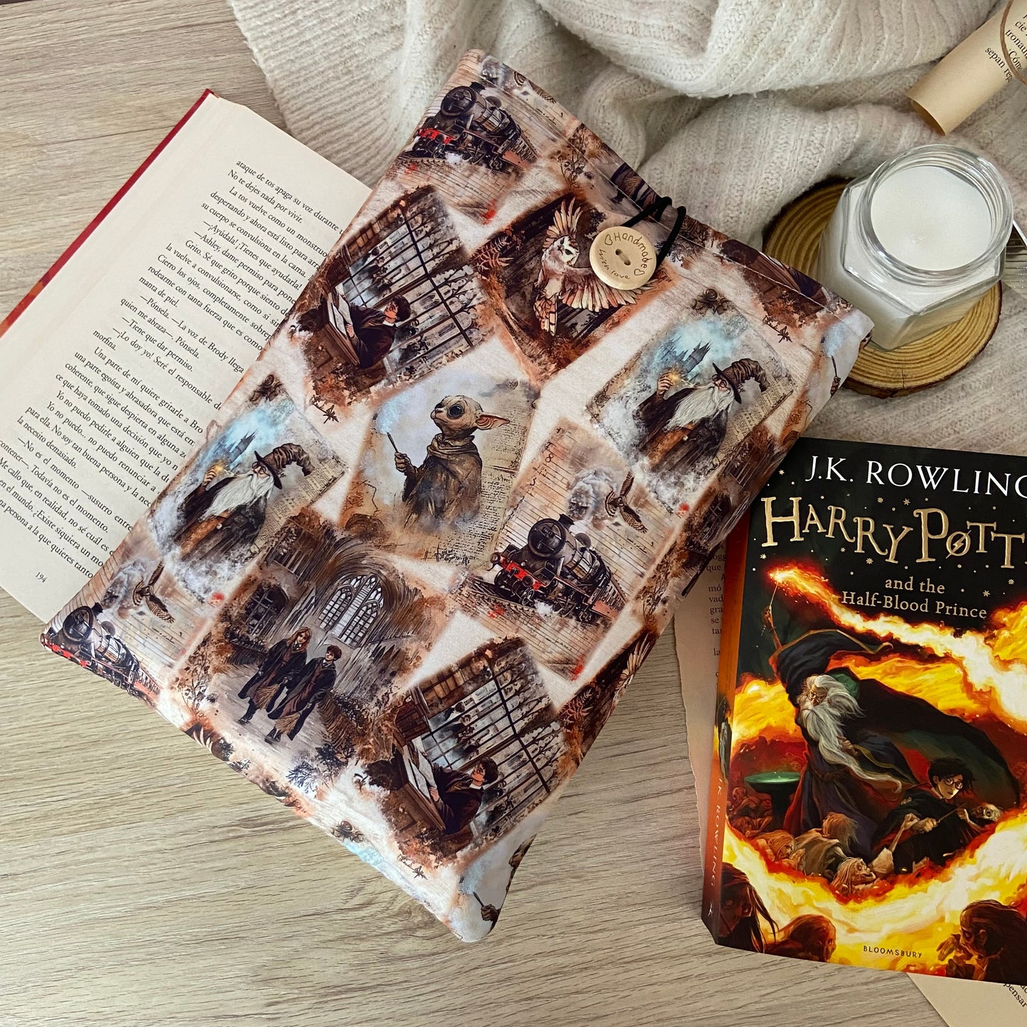 Funda literaria collage Hogwarts