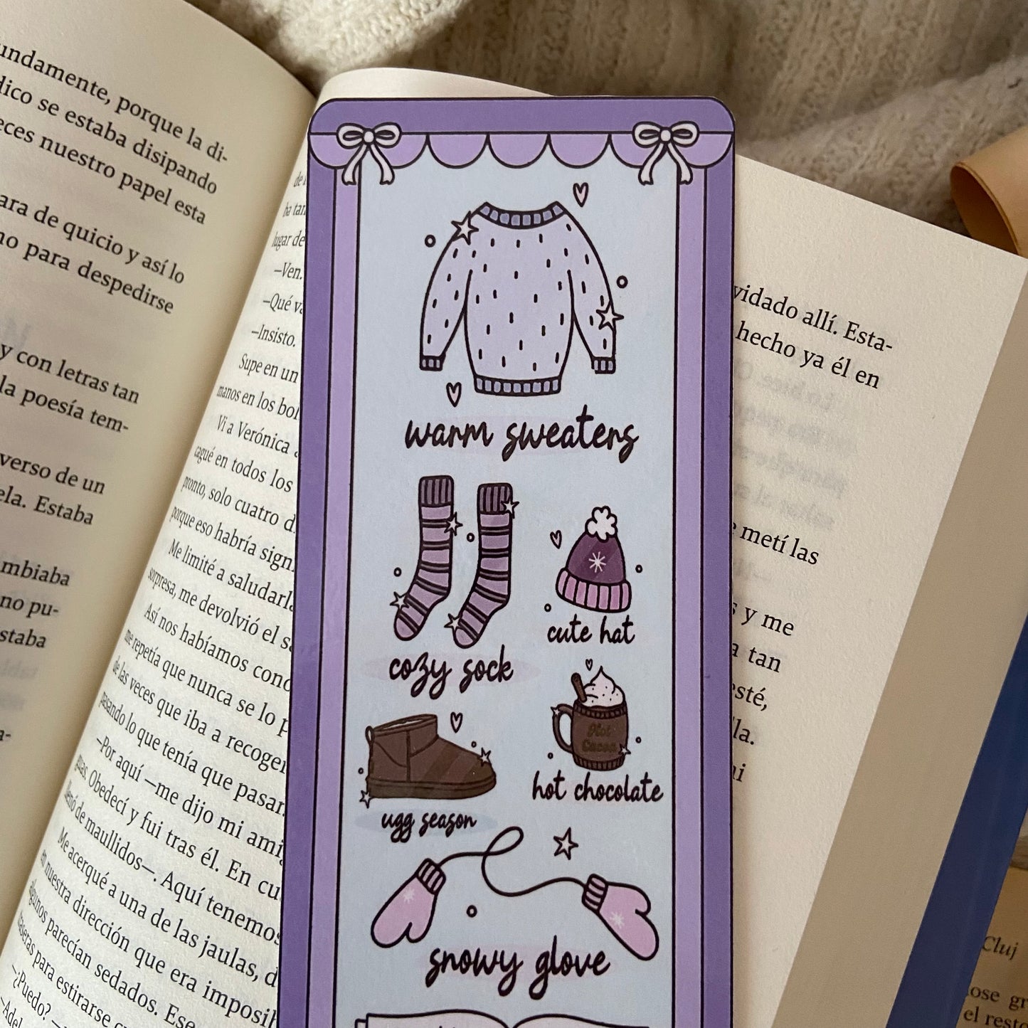 Marcapáginas I’m just a girl morado