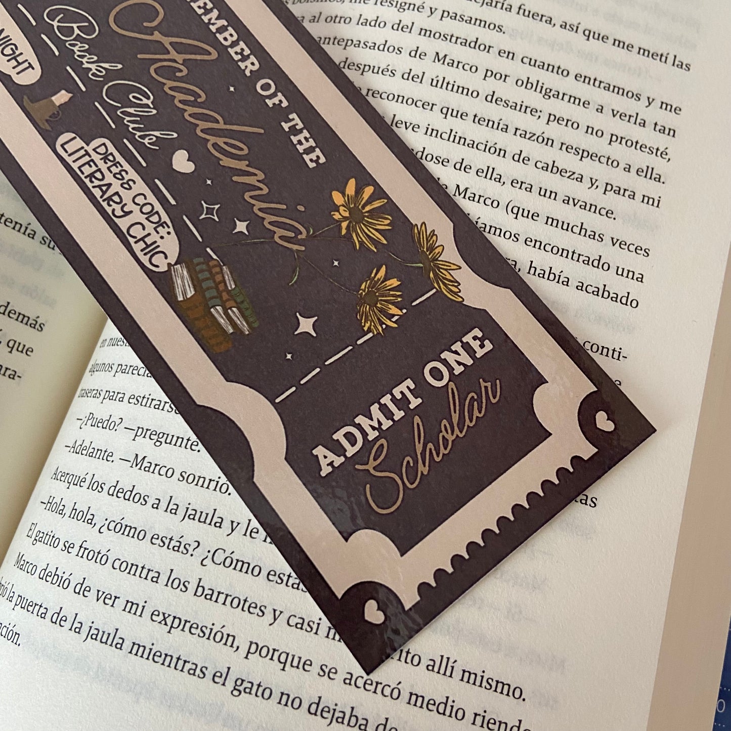 Marcapáginas Dark Academia