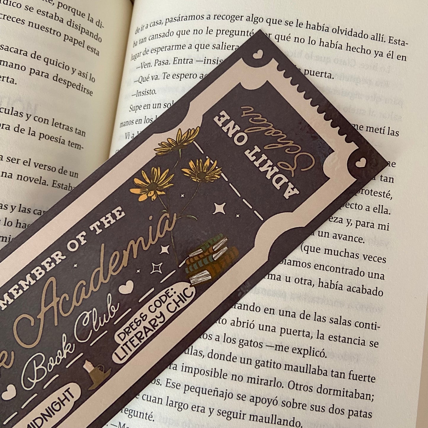 Marcapáginas Dark Academia
