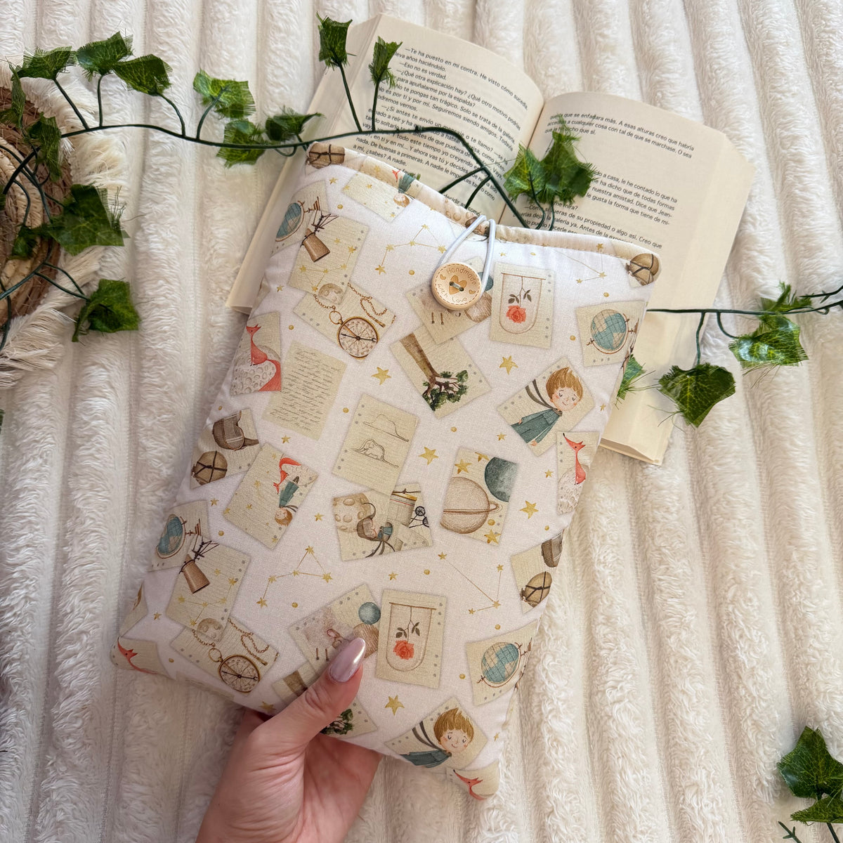 Funda literaria hojas Principito