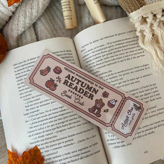 Marcapáginas Autumn reader