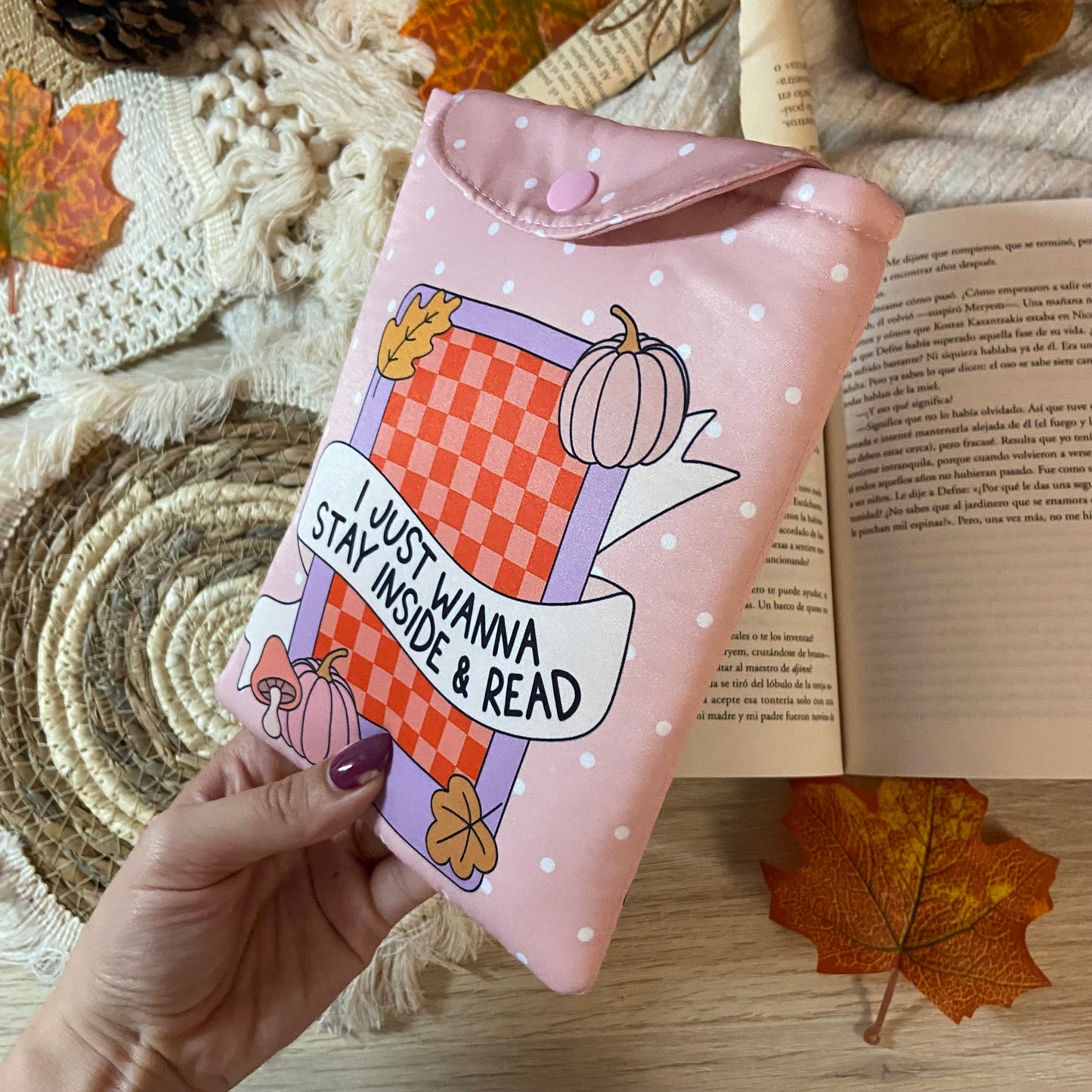 Funda kindle I just wanna stay inside & read outlet