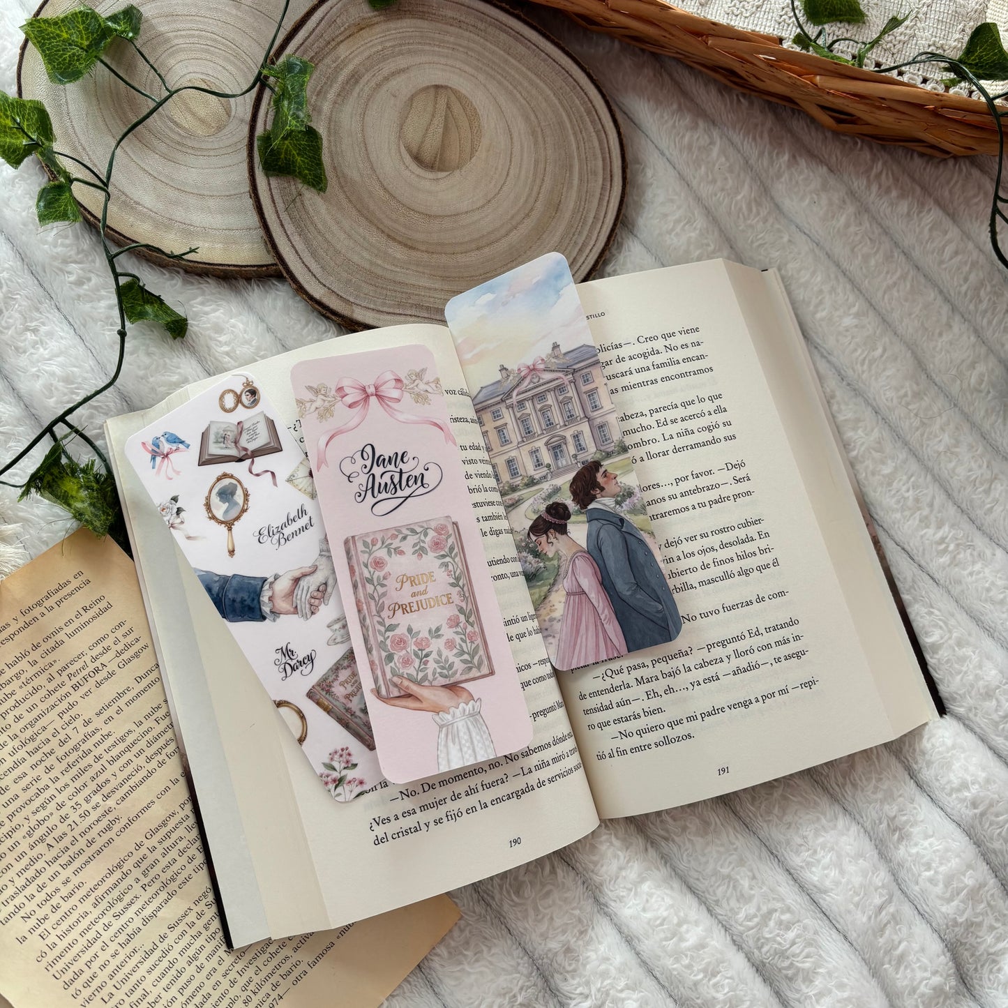 Pack 3 marcapáginas Orgullo y prejuicio