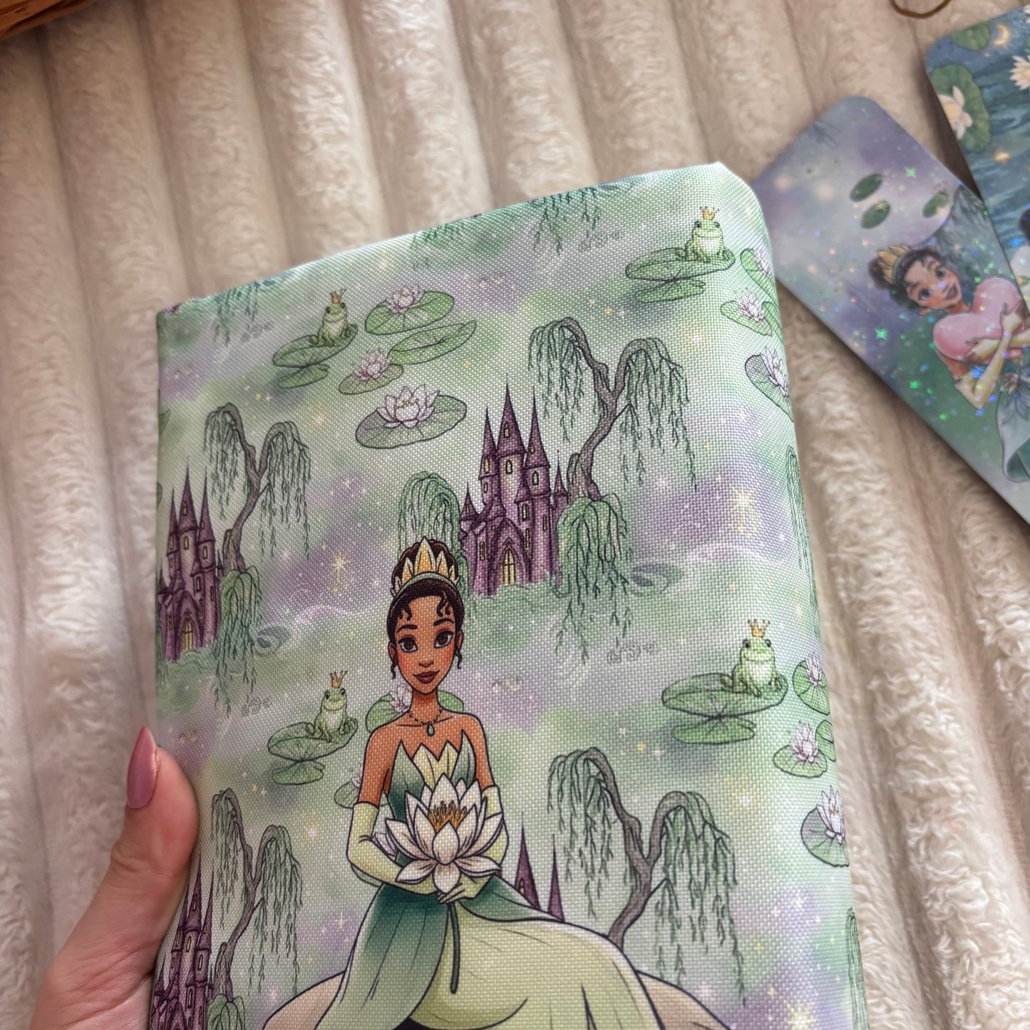 Funda ajustable Tiana y el sapo impermeable