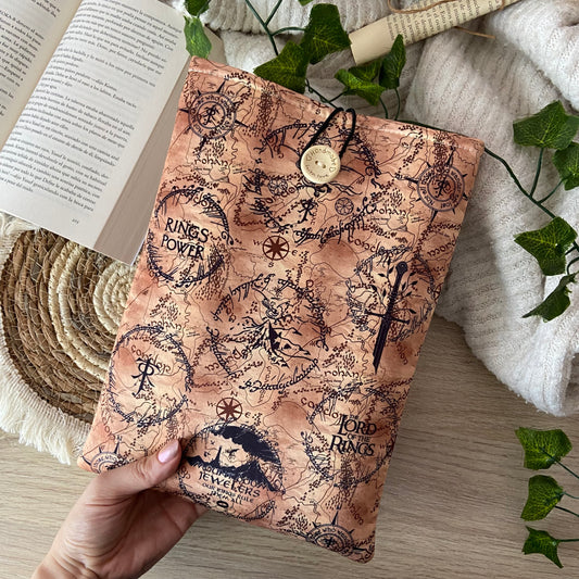 Funda literaria mapa El señor de los anillos