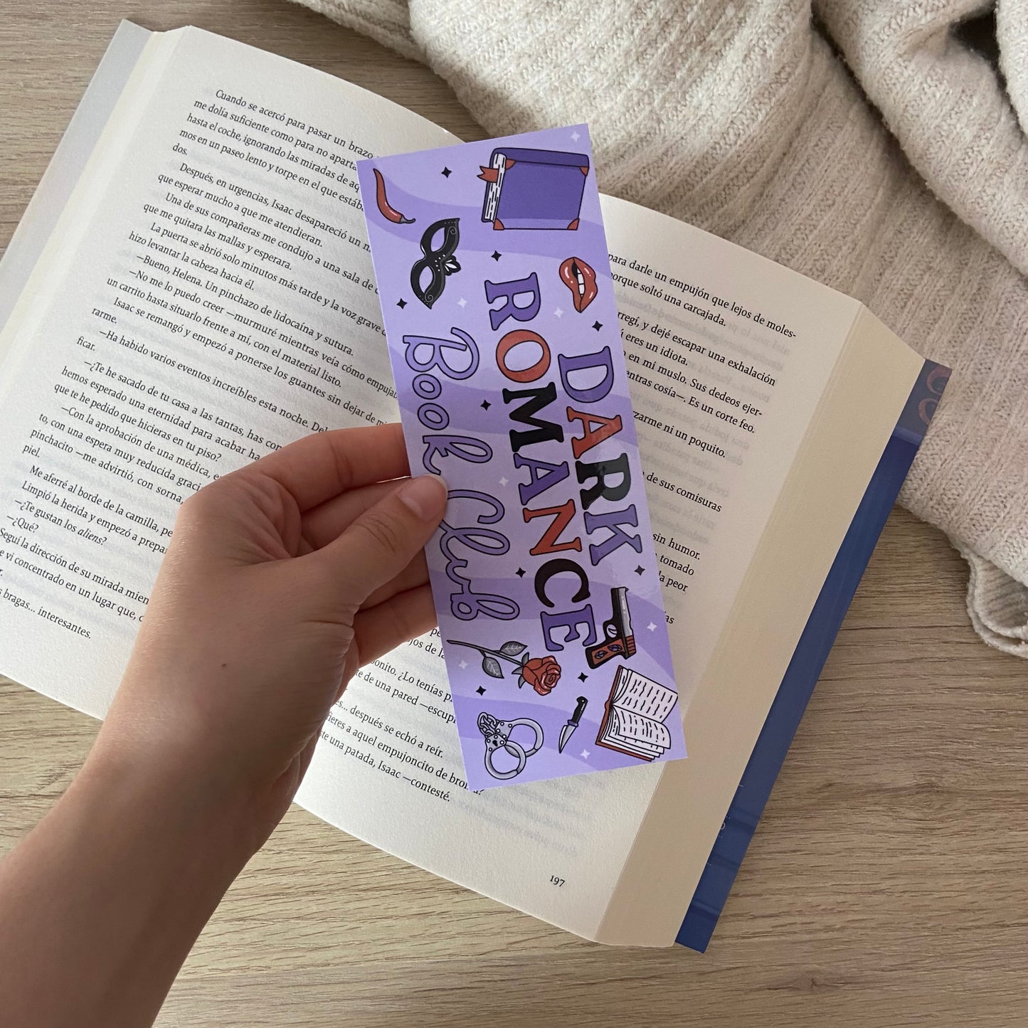 Marcapáginas Dark romance book club