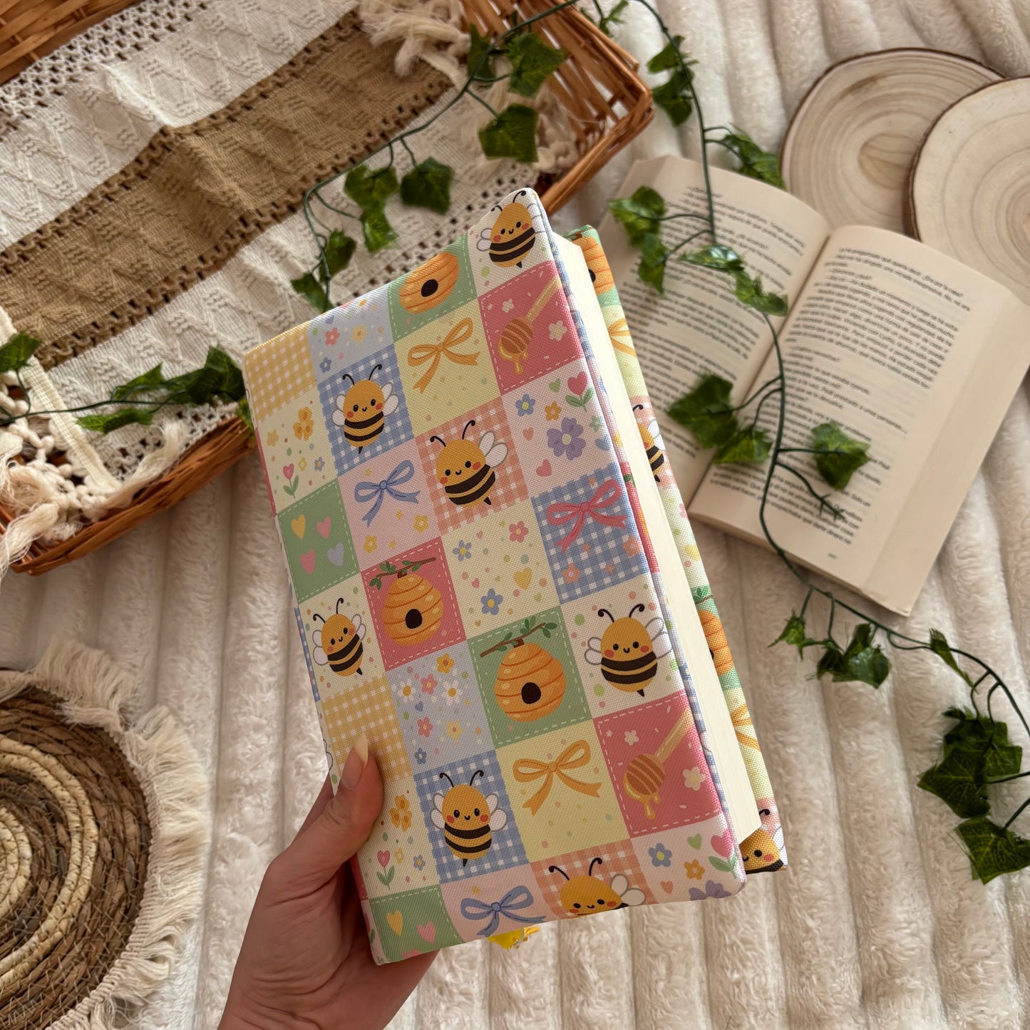 Funda ajustable abejitas impermeable