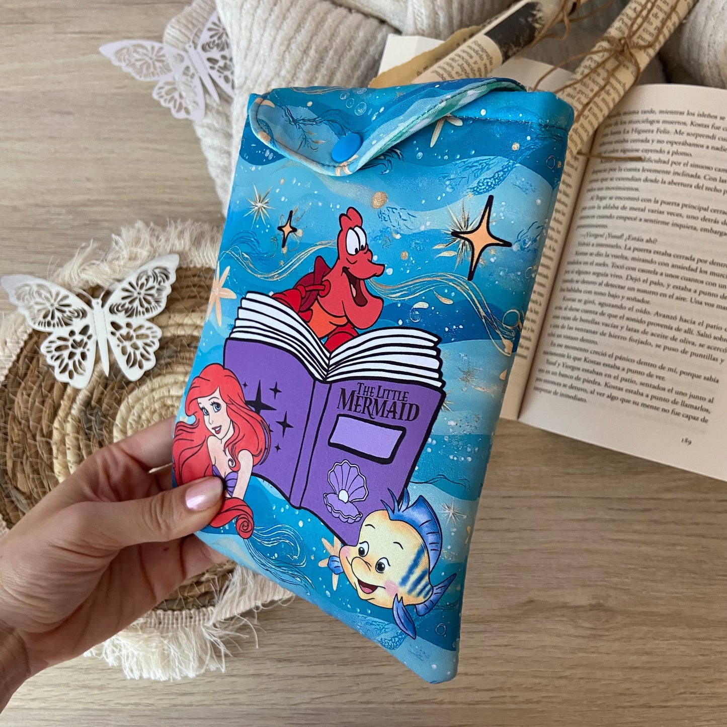 Funda kindle/kobo libra colour La sirenita