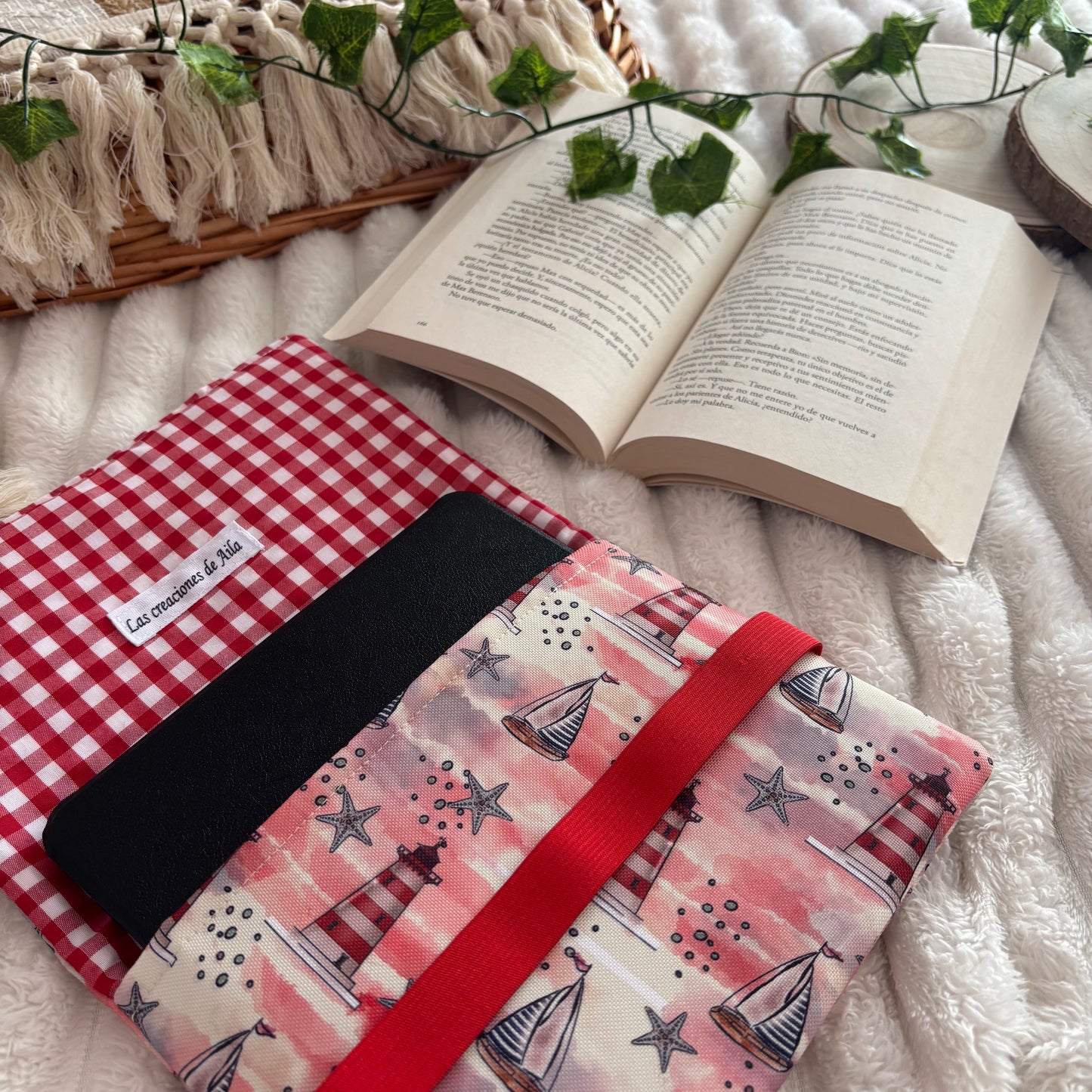 Funda de solapas para ebook faros impermeable