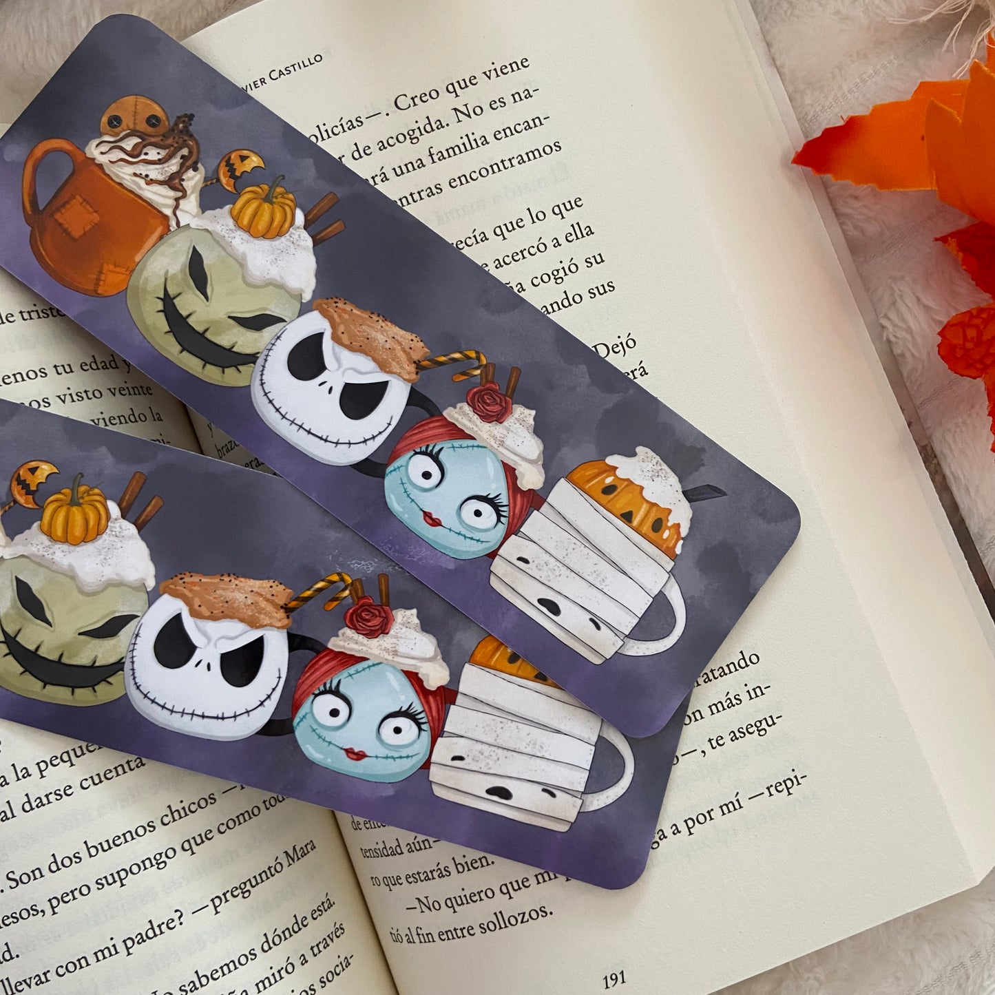 Marcapáginas tazas Pesadilla antes de Navidad