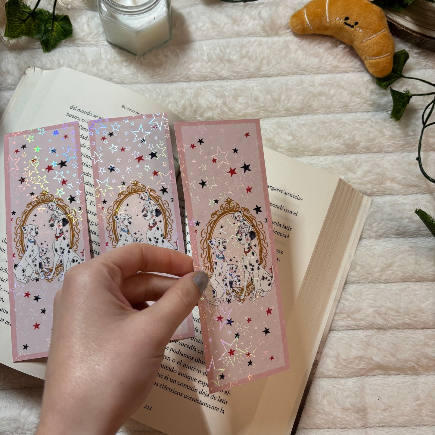 Marcapáginas 101 Dálmatas holográfico