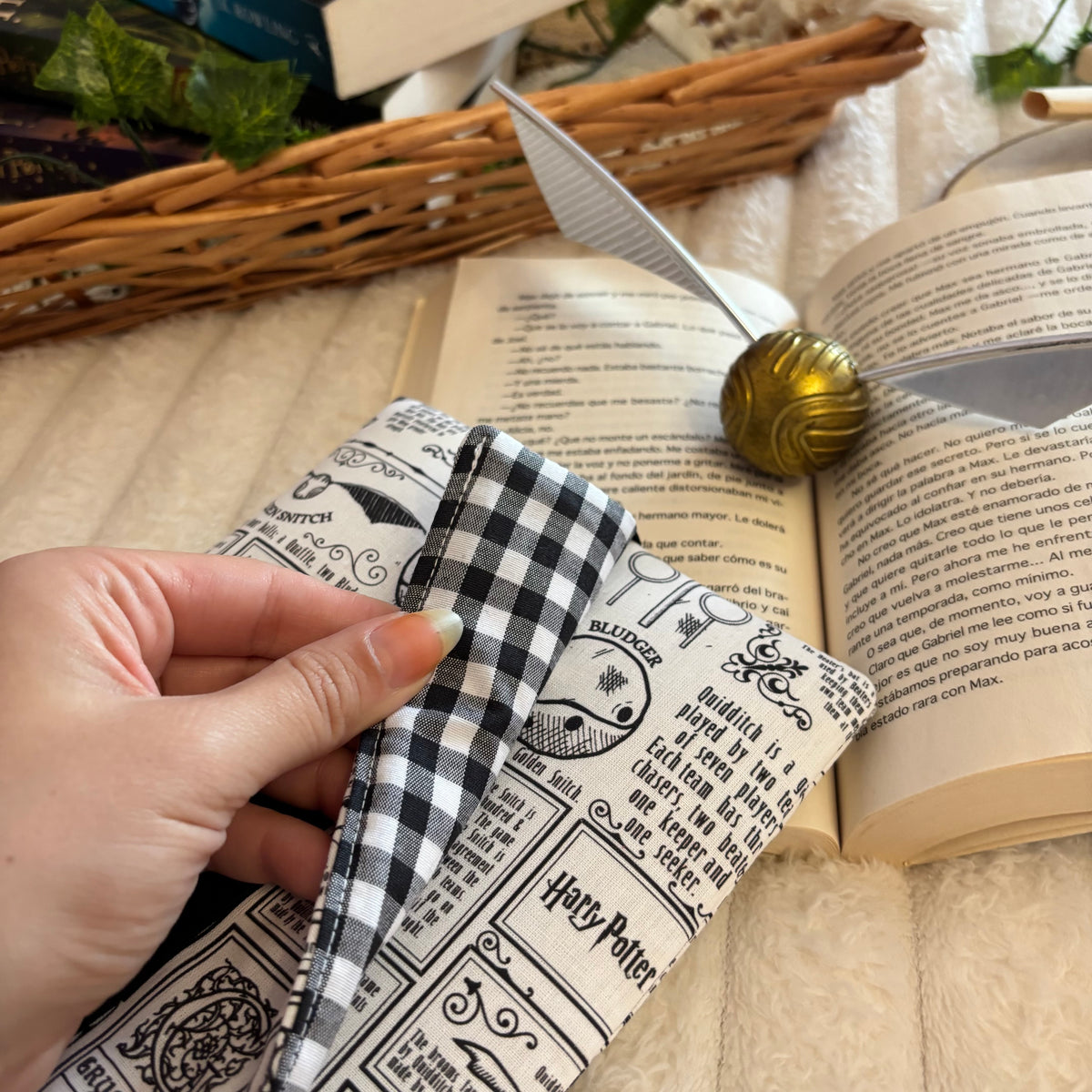 Funda para ebook con solapa Quidditch