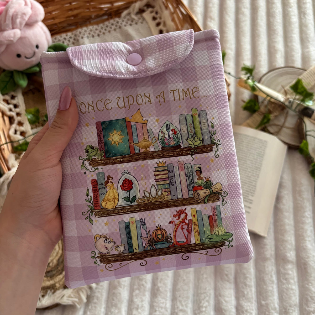 Funda kindle/kobo estantería princesas Disney impermeable