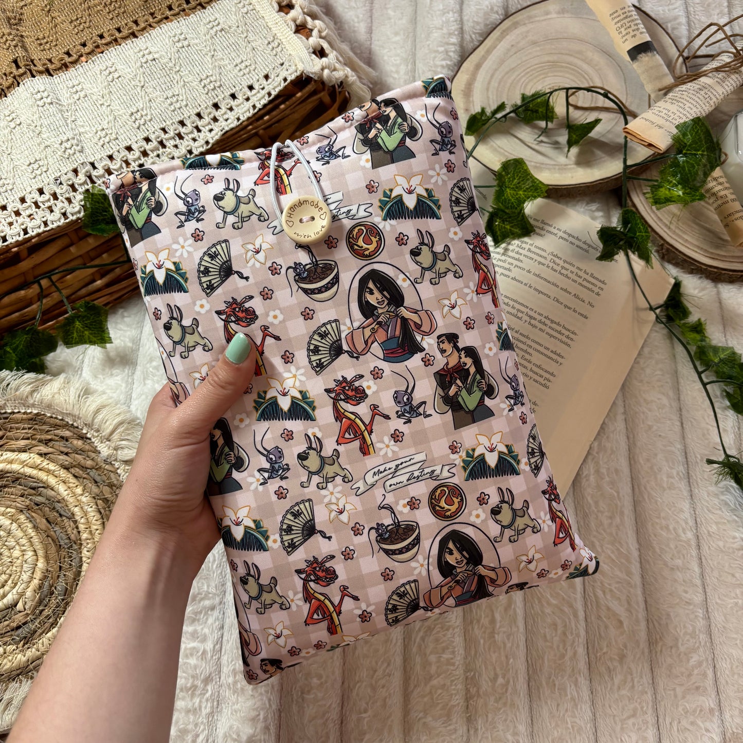 Funda literaria princesa Mulán