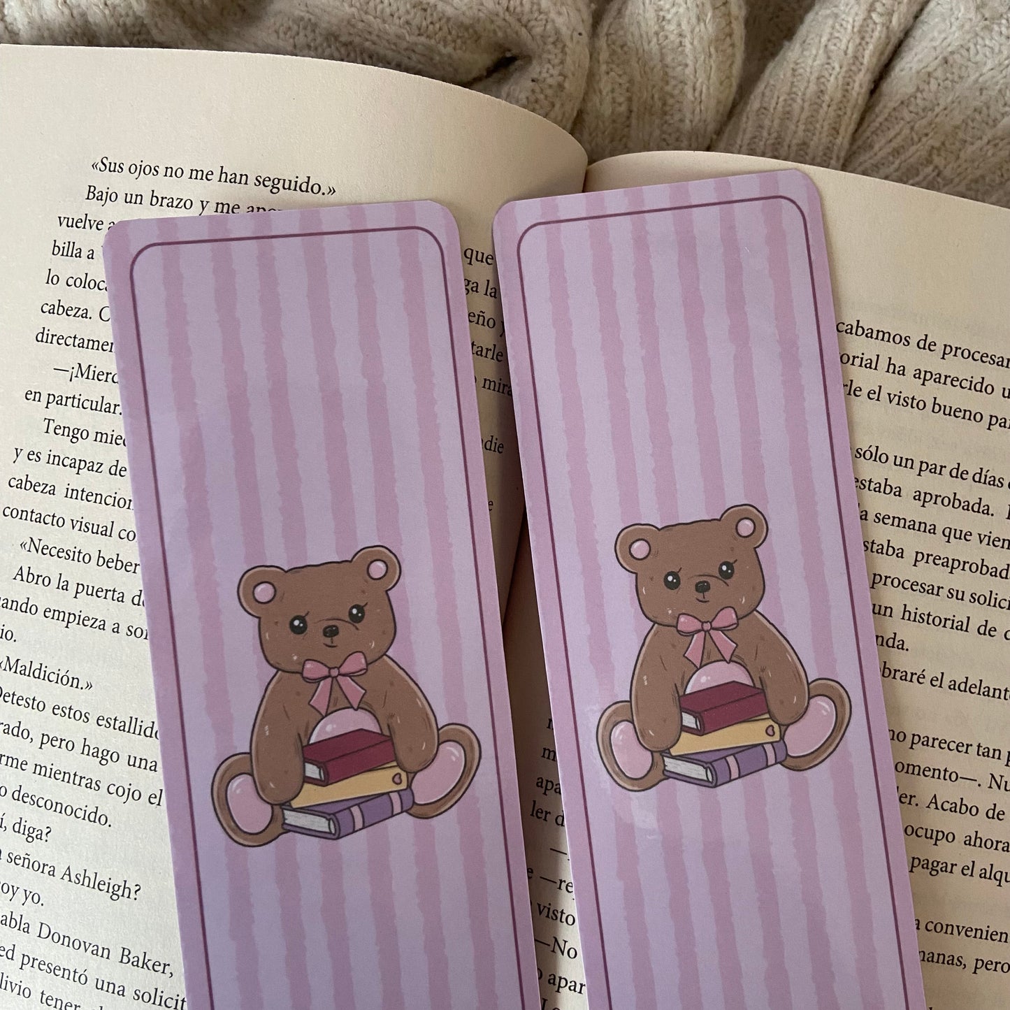Marcapáginas cute bear