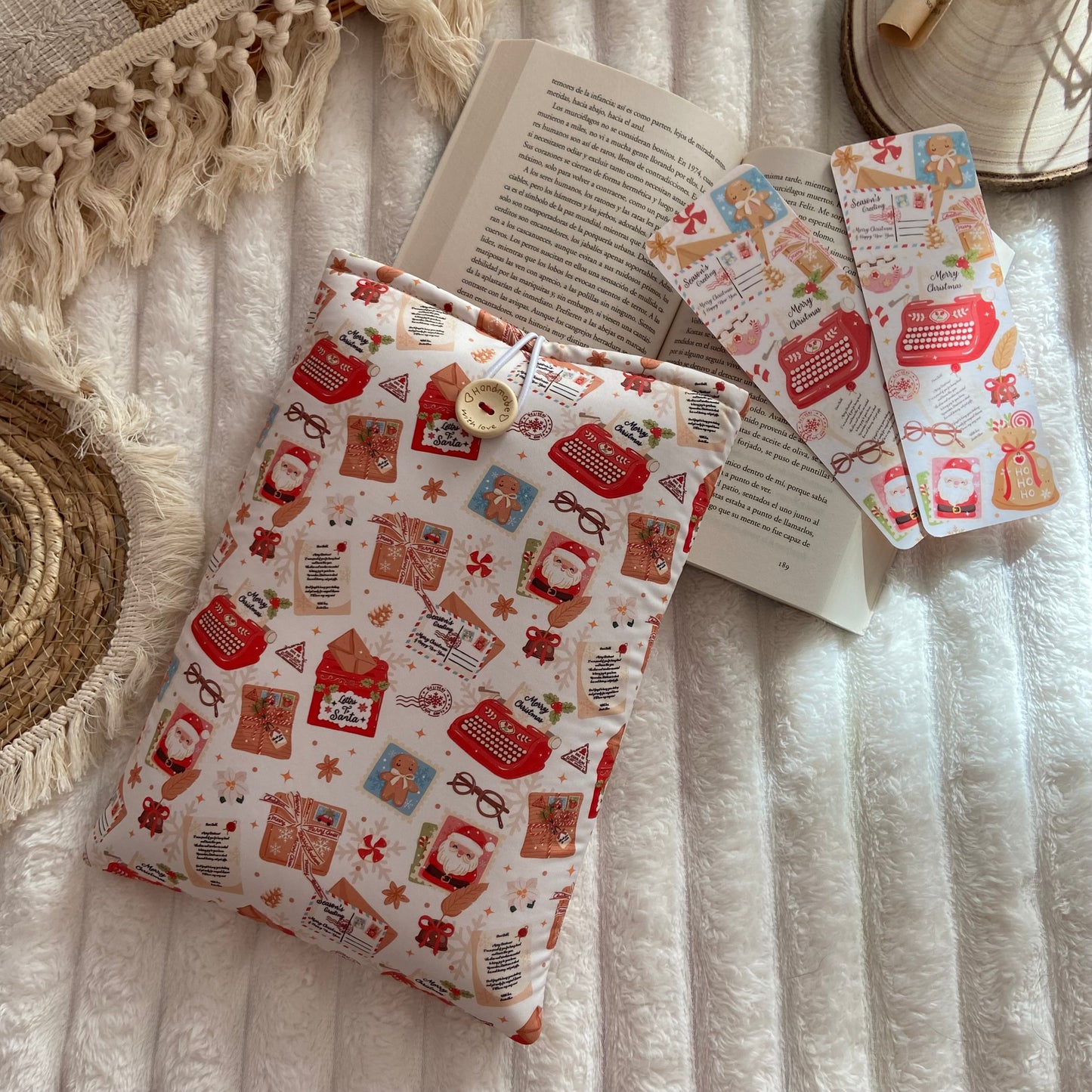 Funda literaria carta a santa claus