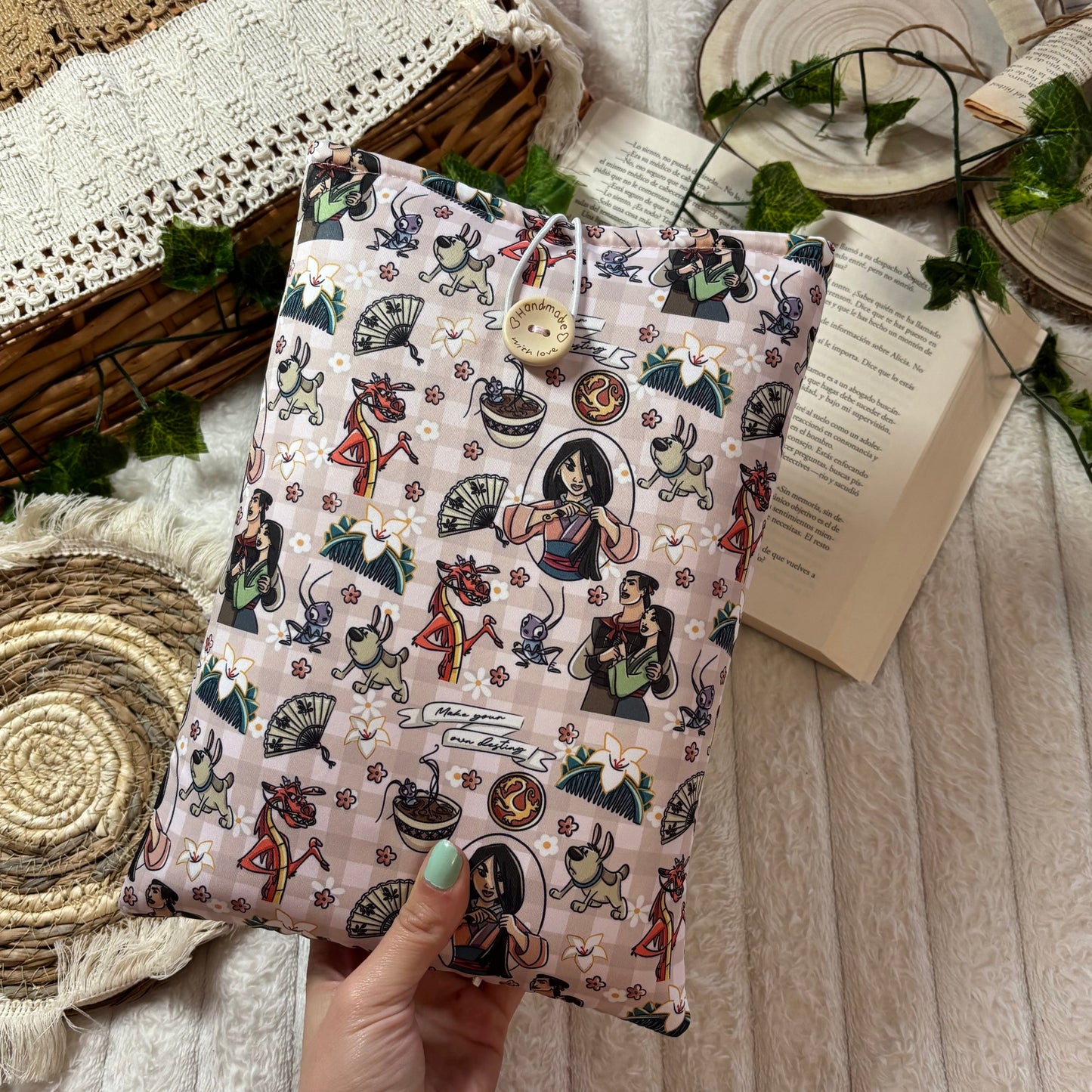 Funda literaria princesa Mulán